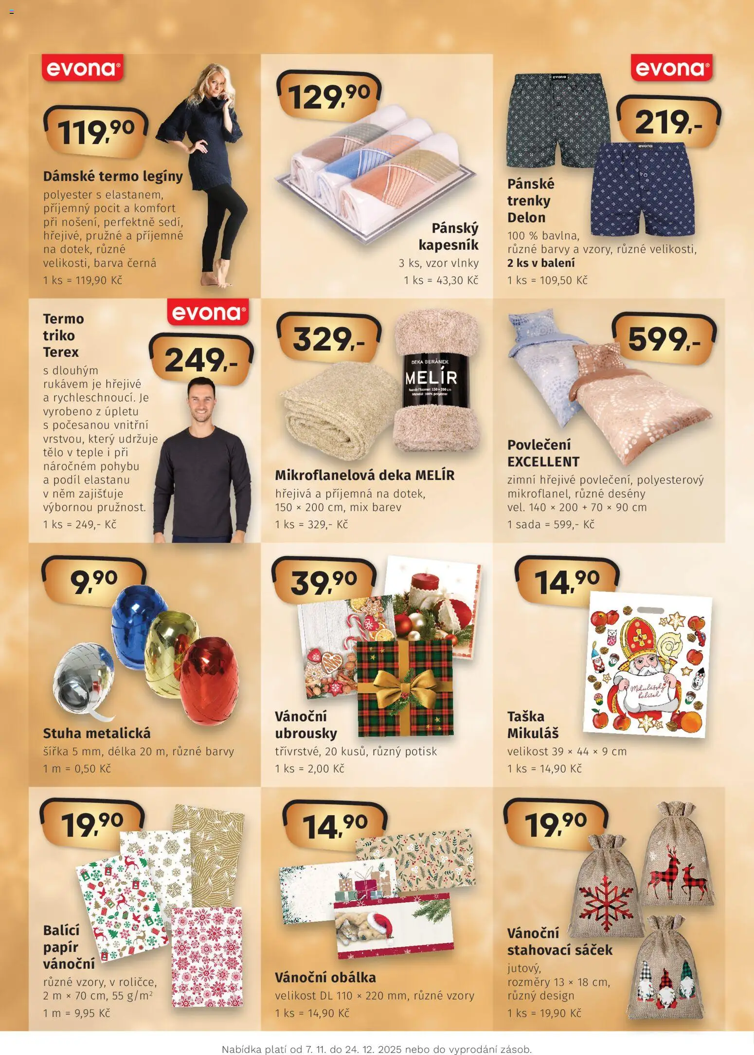 Coop leták - Hity Vánoce  od 07.11.2025 | Strana: 4 | Produkty: Legíny, Deka, Trenky, Sáček