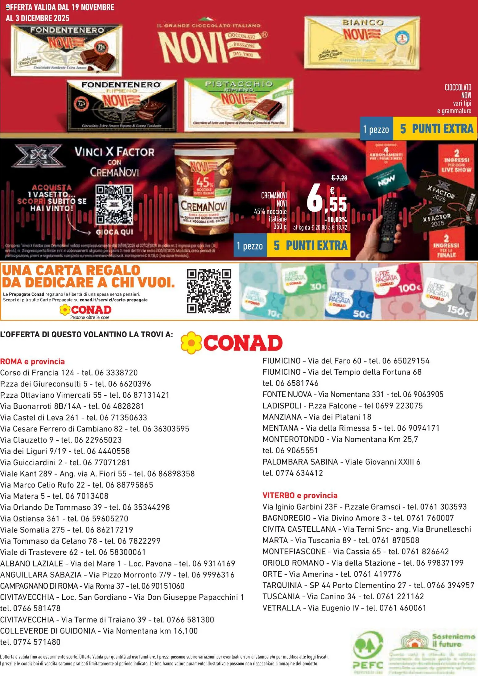 Volantino Conad del 06.11.2025 | Pagina: 12 | Prodotti: Cioccolato, Latte, Nocciole, Amaro