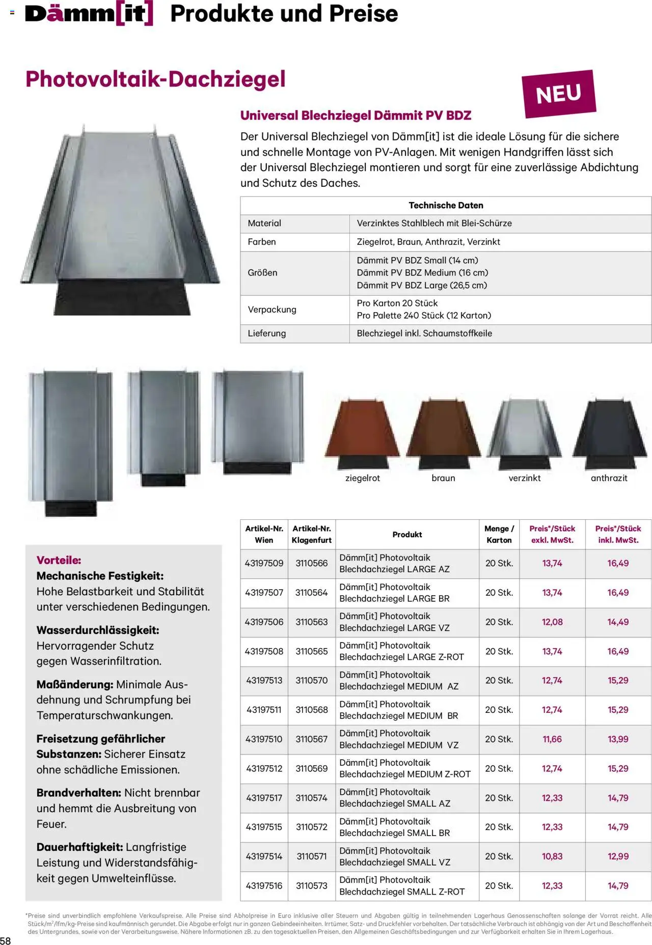 Lagerhaus Dämm[it] Katalog 2025 gültig ab 08.01.2025 | Seite: 58