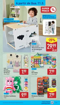 Pré-visualização Aldi folheto válido de 09.03.2026 | Página: 19 | Produtos: Quadro, Torre de aprendizagem, Mesa