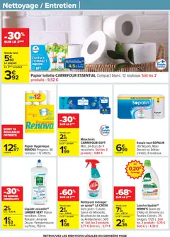 Carrefour - Prévisualisation de Carrefour catalogue semaine 41 valide à partir de 07.10.2025 | Page: 45 | Produits: Pamplemousse, Papier toilette, Bicarbonate de soude, Mouchoirs