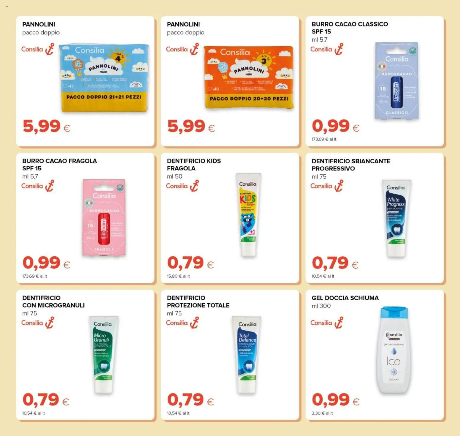 Volantino Oasi del 23.04.2026 | Pagina: 25 | Prodotti: Pannolini, Dentifricio, Burro, Doccia