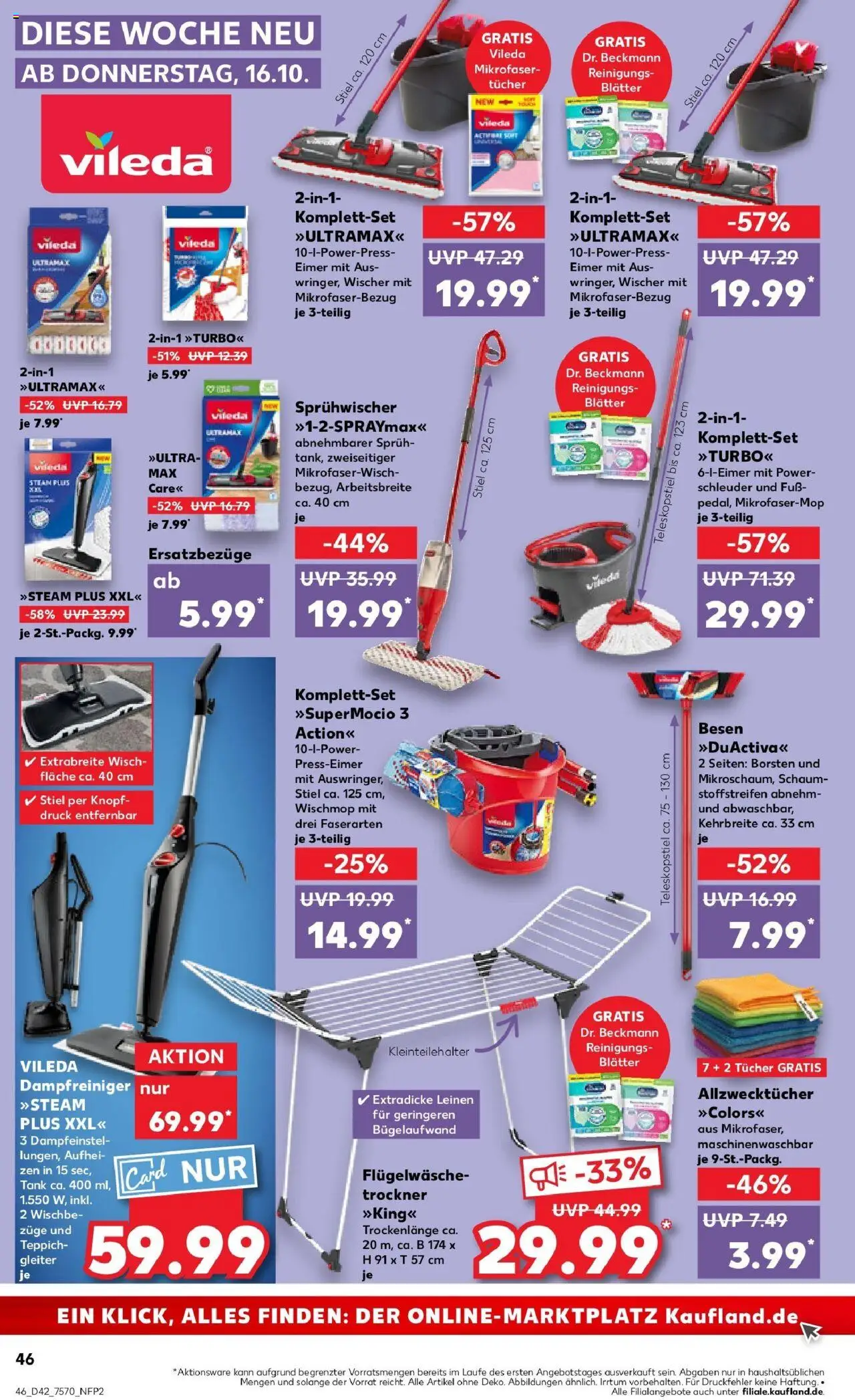 Kaufland prospekt Bocholt	 – gültig ab 19.10.2025 | Seite: 46 | Produkte: Trockner, Teppich