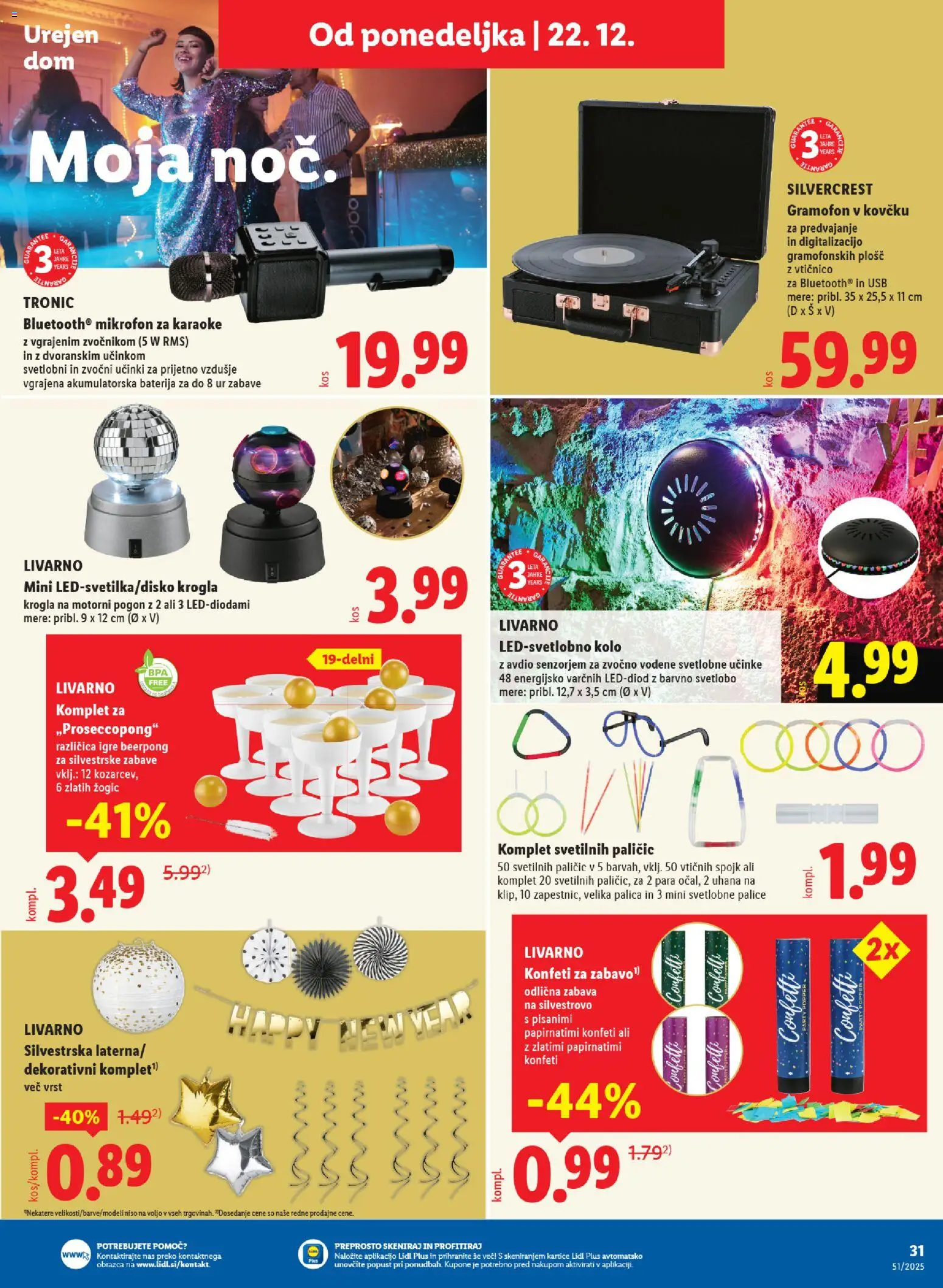 Novi Lidl katalog ponudbe – veljaven od 18.12.2025 | Stran: 63 | Izdelki: Baterija, Mikrofon, Usb, Karaoke
