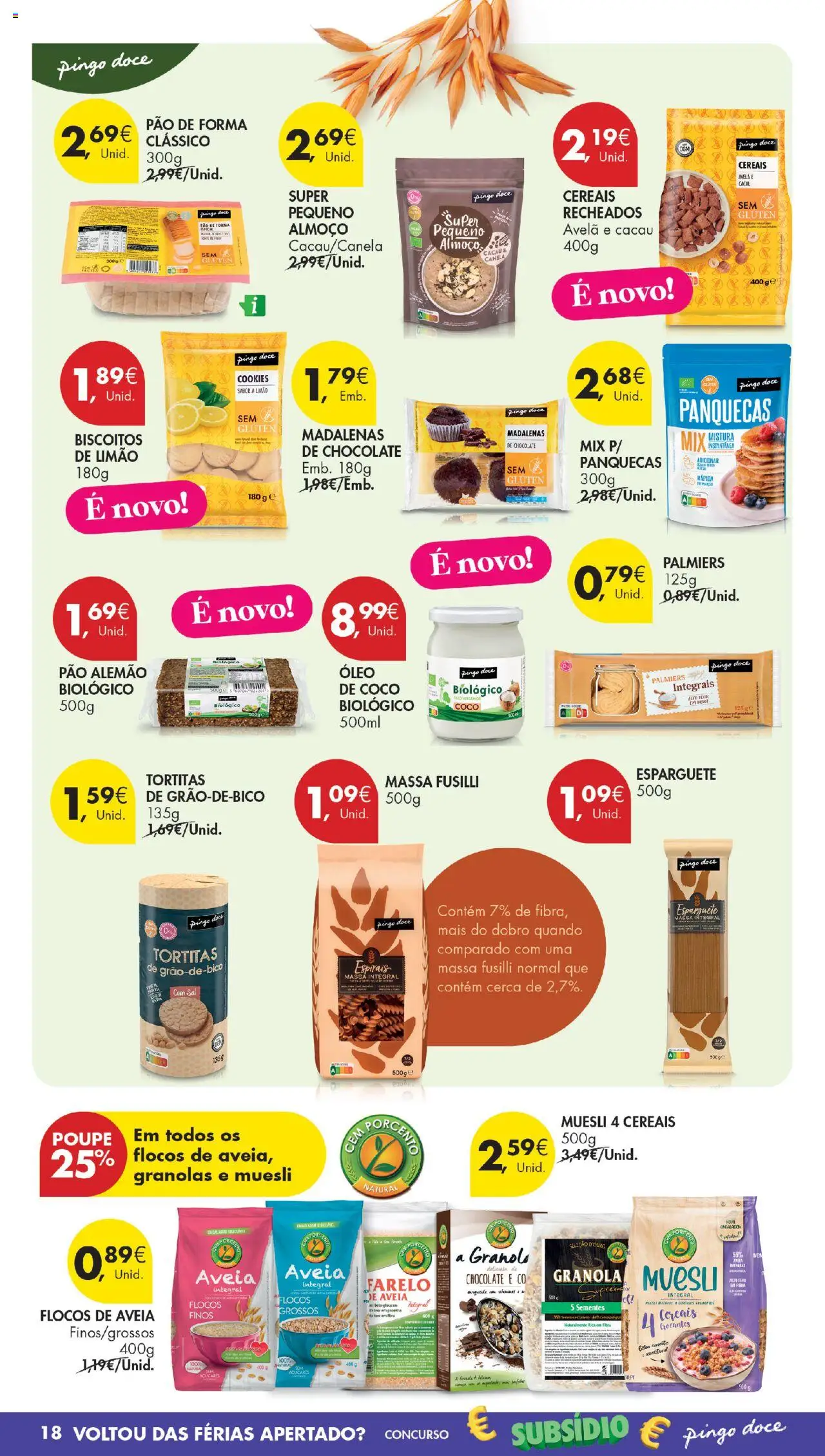 Pingo Doce Poupe Esta Semana Madeira │ válido de 21.10.2025 | Página: 18 | Produtos: Granola, Canela, Sal, Óleo