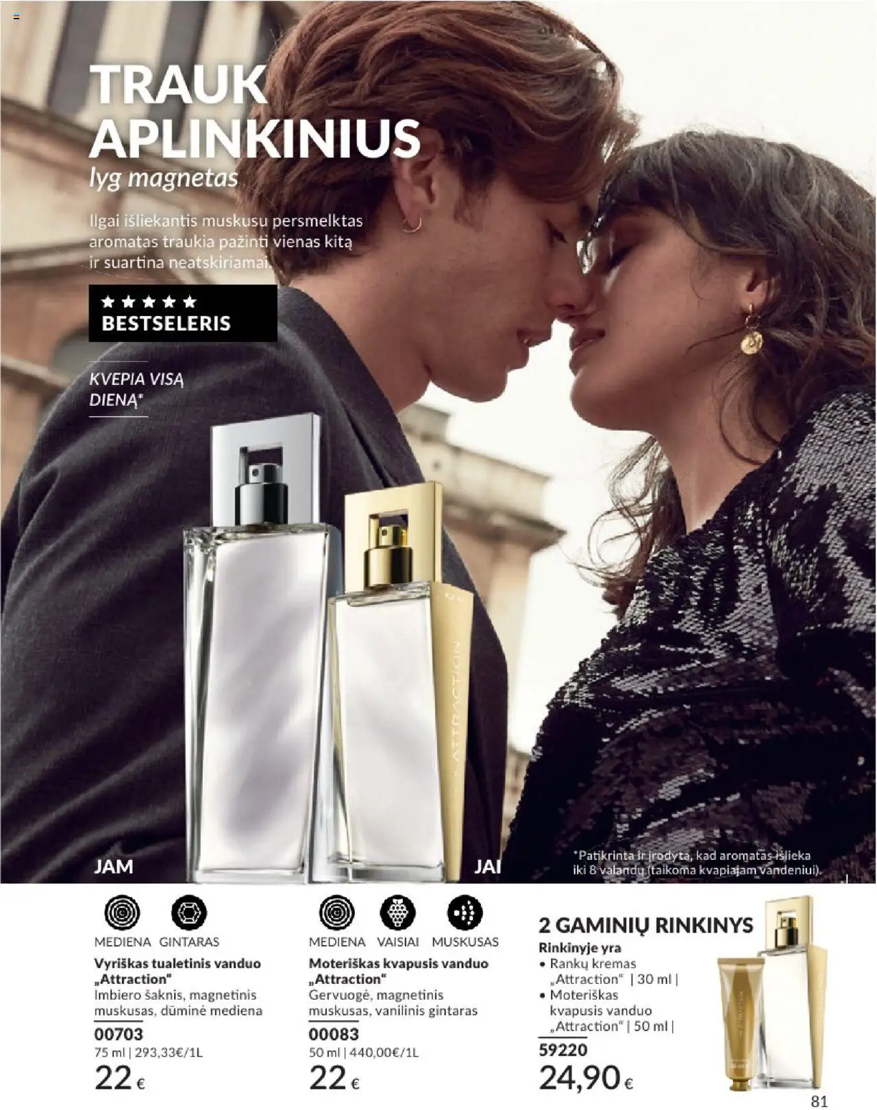 AVON - Leidinys│galioja nuo 01.08.2025 | Puslapis: 81 | Prekių: Kvapusis vanduo, Tualetinis vanduo, Kremas