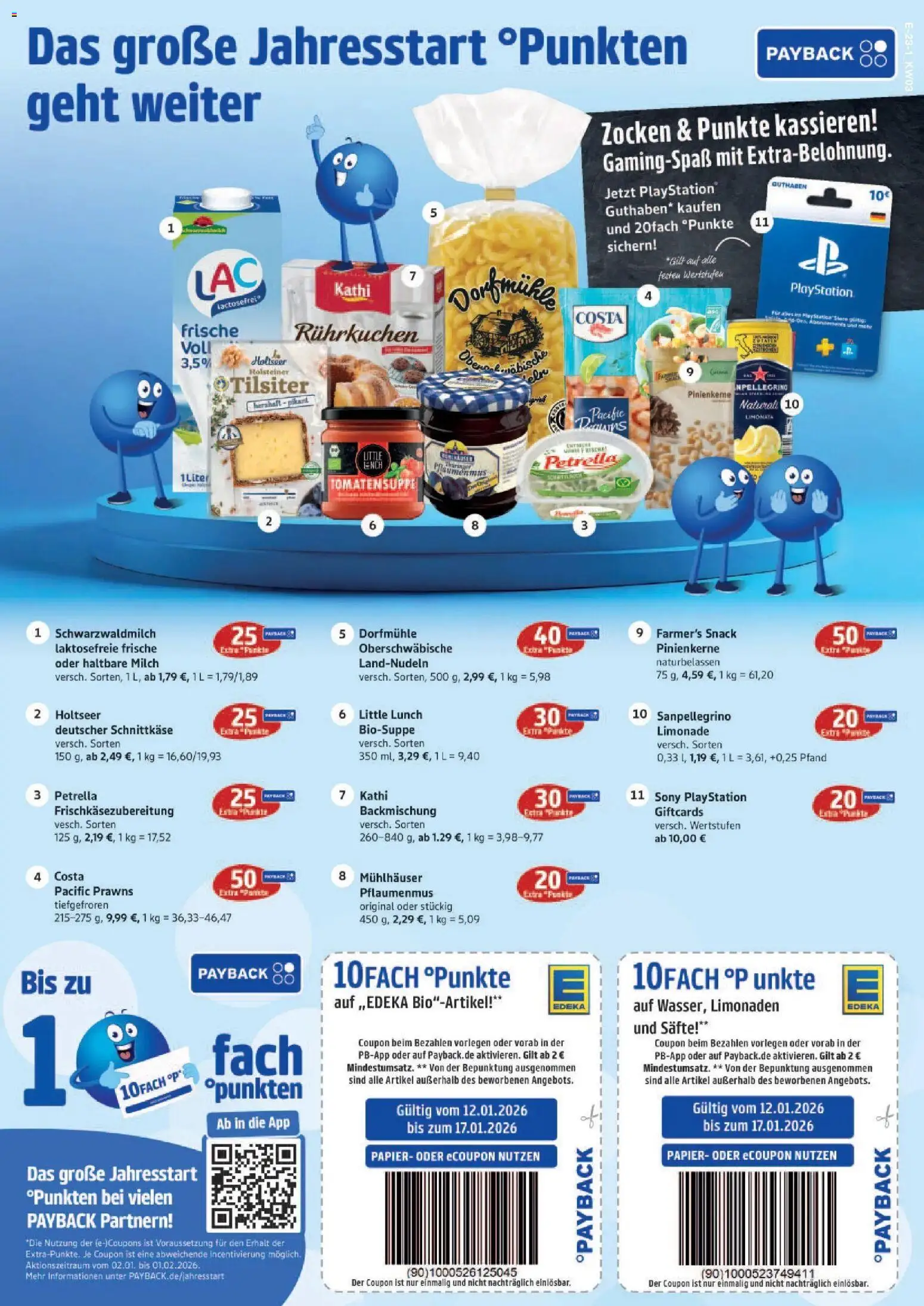 Edeka prospekt Hamburg	 – gültig ab 11.01.2026 | Seite: 28 | Produkte: Playstation, Milch, Haltbare milch, Limonade