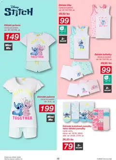 Náhled letáku Kik leták od 23.03.2026 | Strana: 15 | Produkty: Ponožky, Pyžamo, Dětské pyžamo, Dámské pyžamo