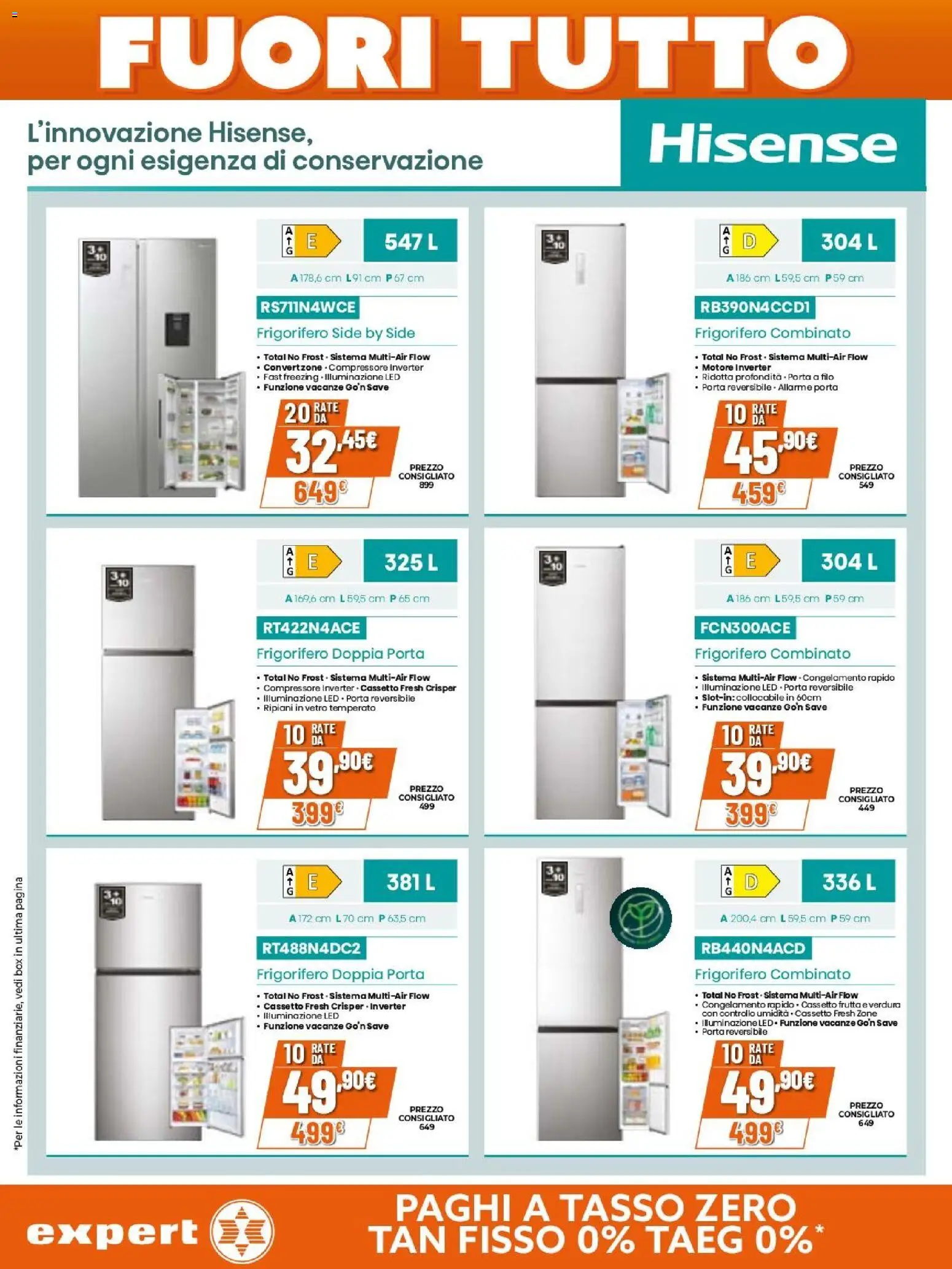 Volantino Expert del 15.01.2026 | Pagina: 19 | Prodotti: Compressore, Frutta, Frigorifero, Frigorifero combinato