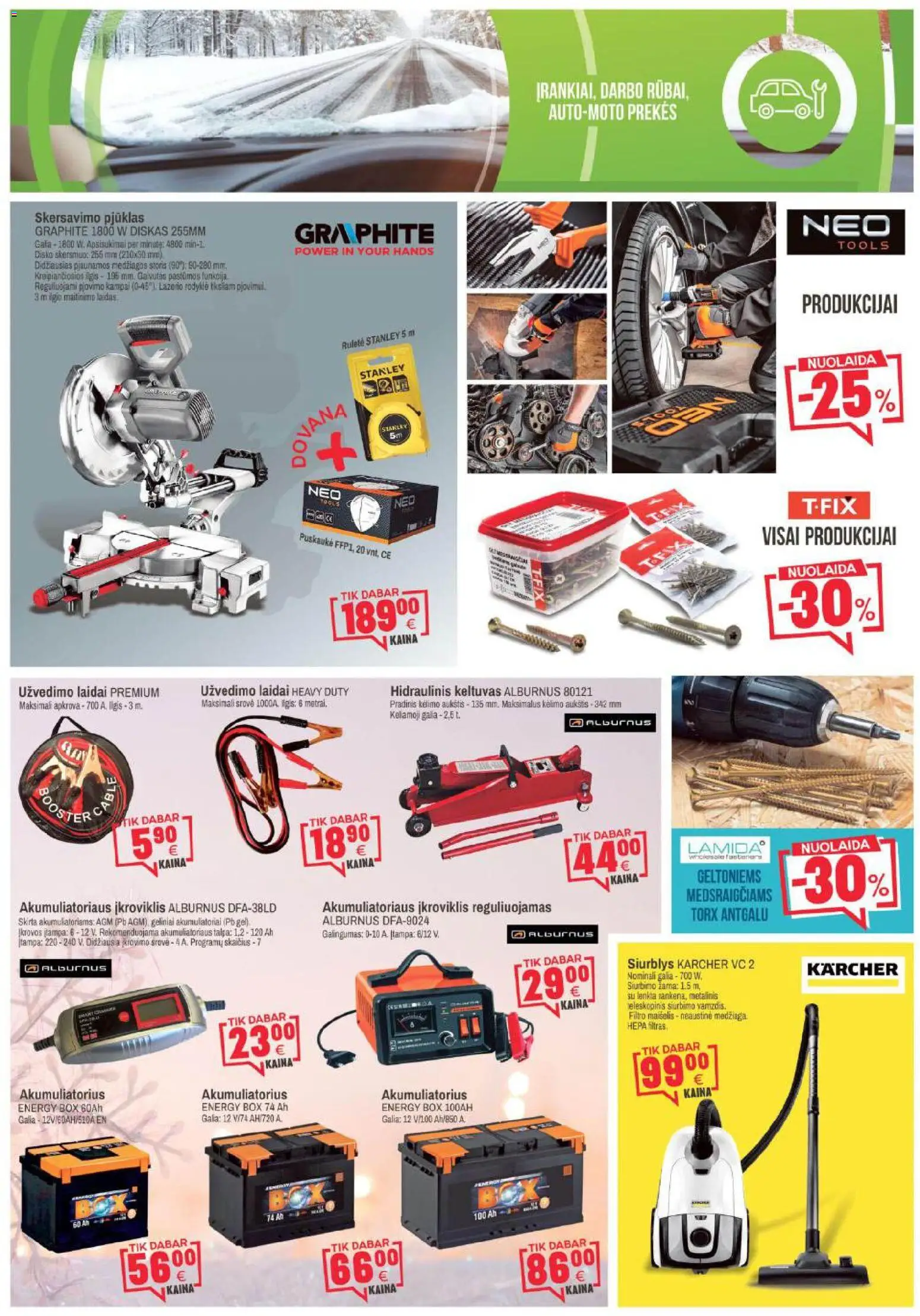 BIKUVA akcijos nuo 25.11.2025 | Puslapis: 5 | Prekių: Diskas, Akumuliatorius