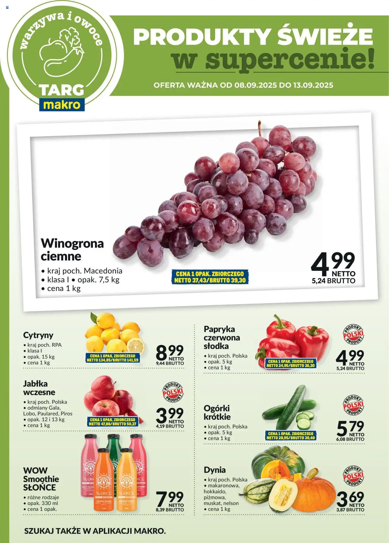 Makro Gazetka - Oferta świeża w super cenach od 08.09.2025 | Strona: 5 | Produkty: Mango, Cytryny, Papryka, Owoce