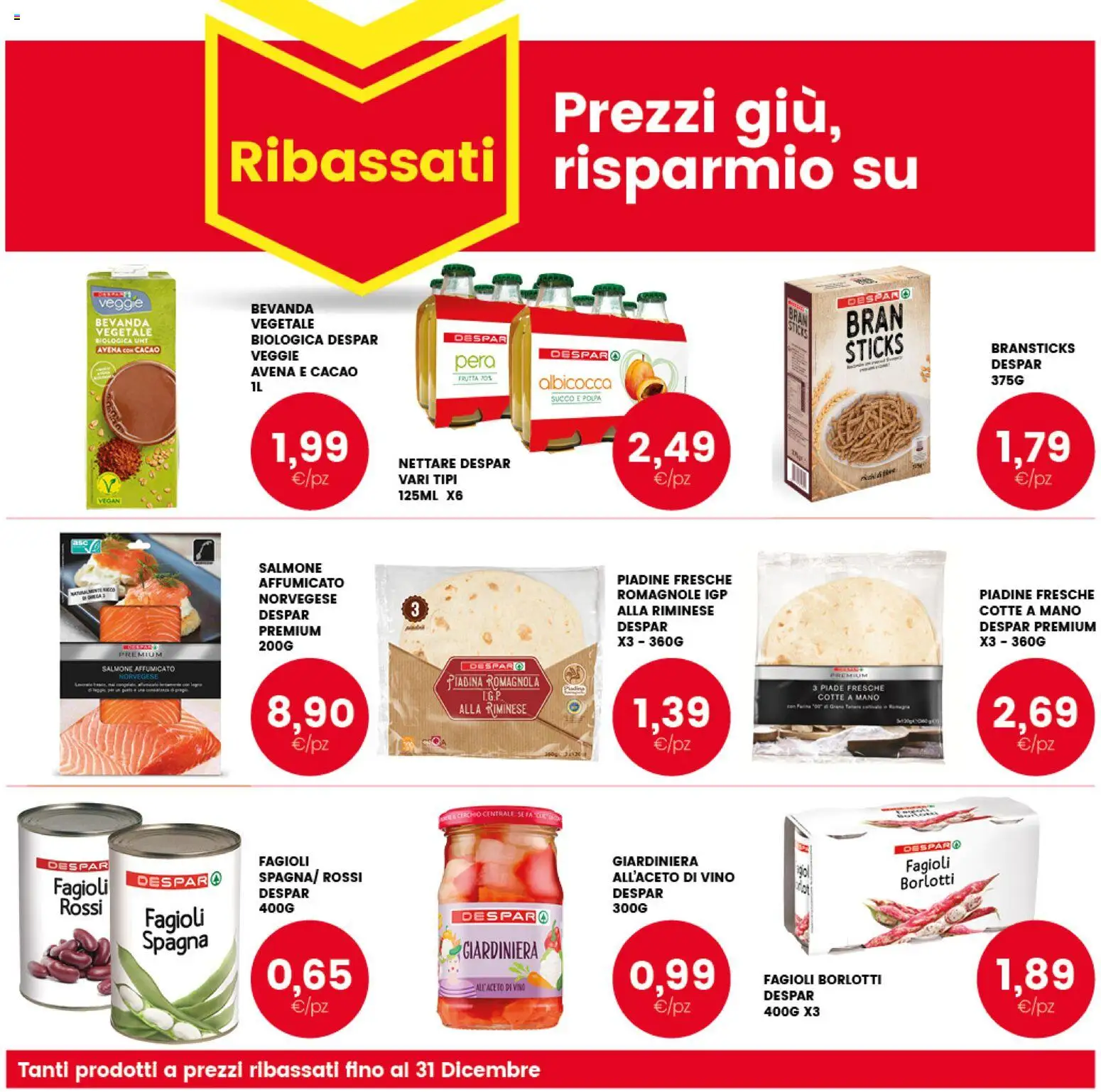 Volantino Interspar del 17.11.2025 | Pagina: 22 | Prodotti: Succo, Salmone, Fagioli, Pera