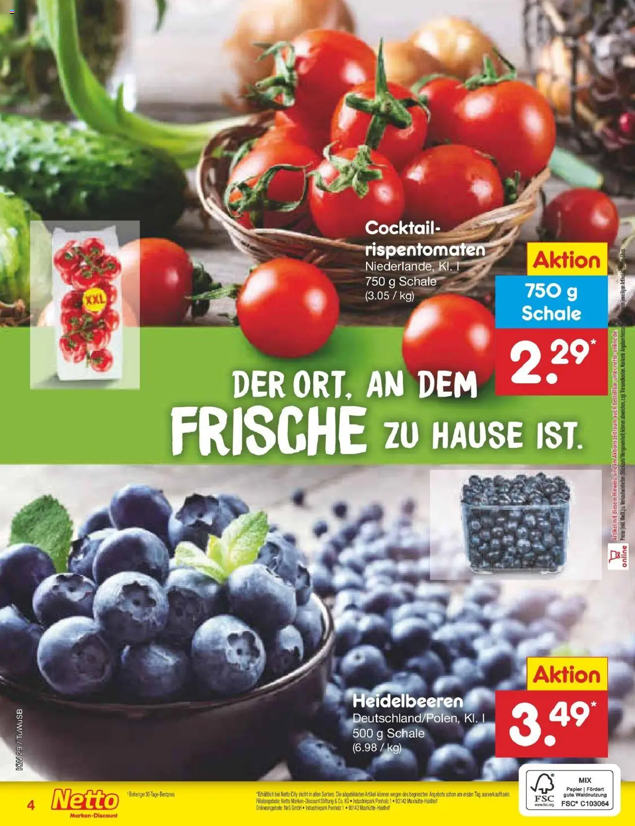 Netto Marken-Discount prospekt Calw-Stammheim	 - gültig ab dem 13.07.2025 | Seite: 35 | Produkte: Heidelbeeren