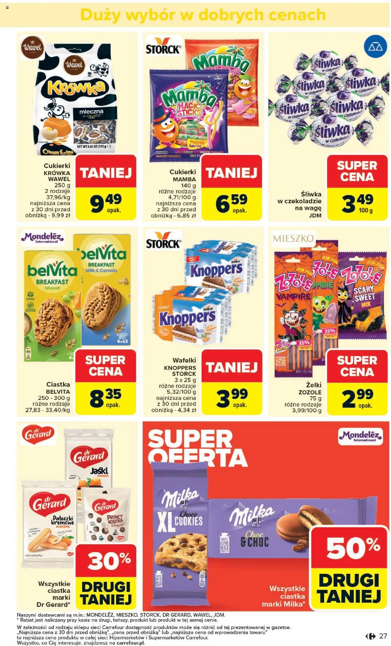 Carrefour Gazetka od 20.10.2025 | Strona: 29 | Produkty: Krowka, Milka, Żelki, Cukierki