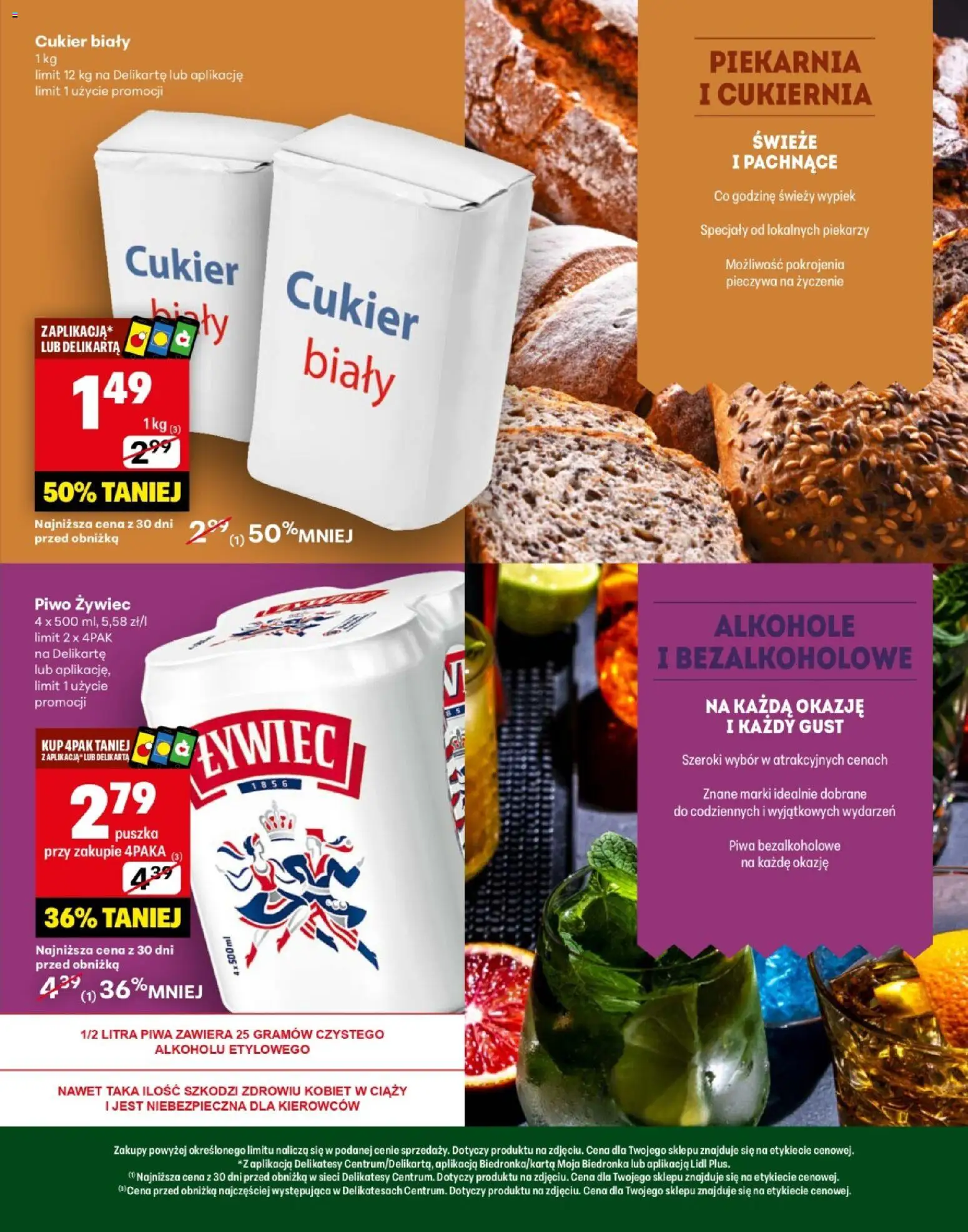 Delikatesy Centrum Gazetka - Pilica Otwarcie od 06.11.2025 | Strona: 3 | Produkty: Piekarnia, Cukier biały, Piwo, Cukier