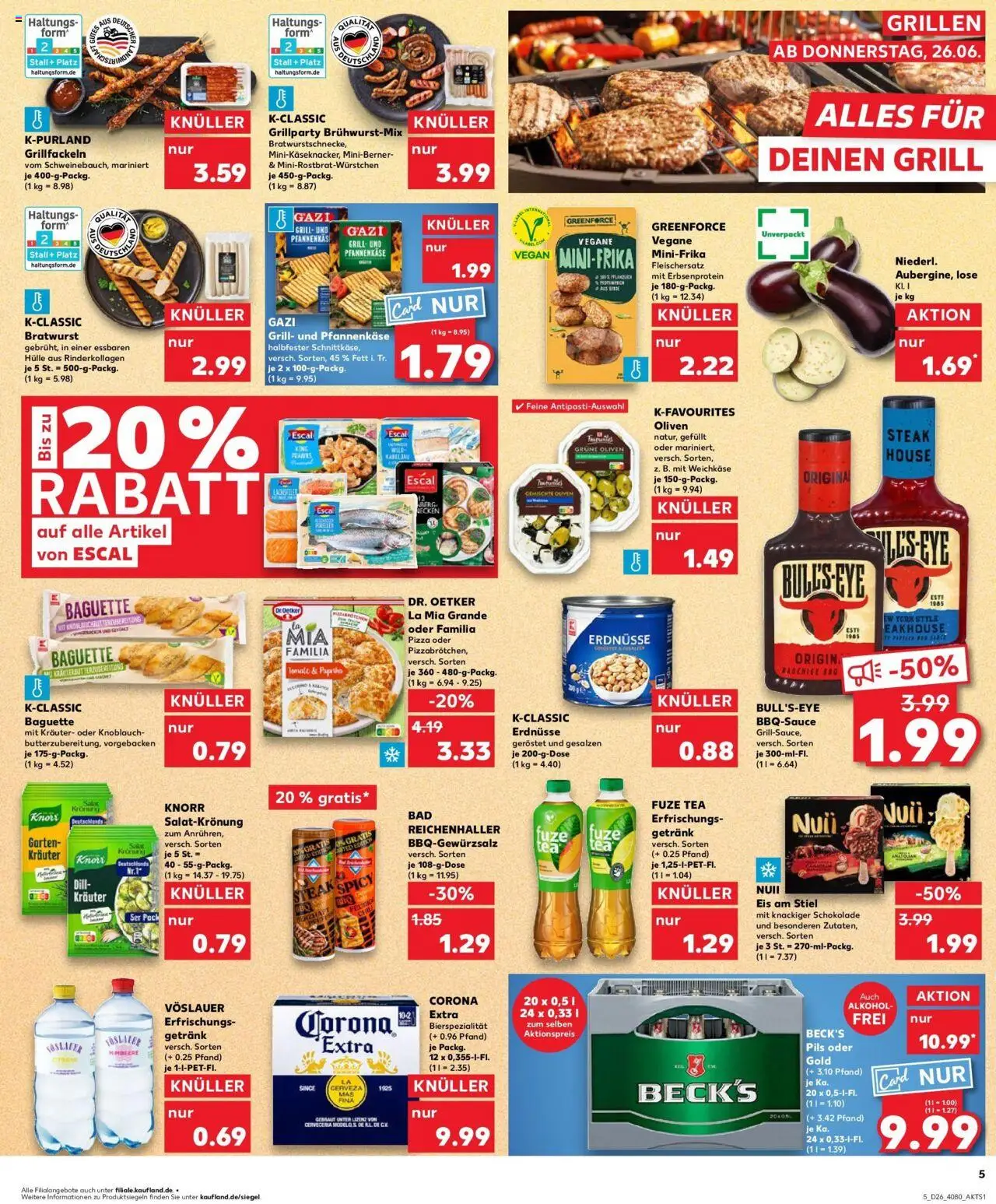 Kaufland prospekt Spaichingen	 - gültig ab dem 29.06.2025 | Seite: 16 | Produkte: Nuii eis, Bad, Bratwurst, Dressing