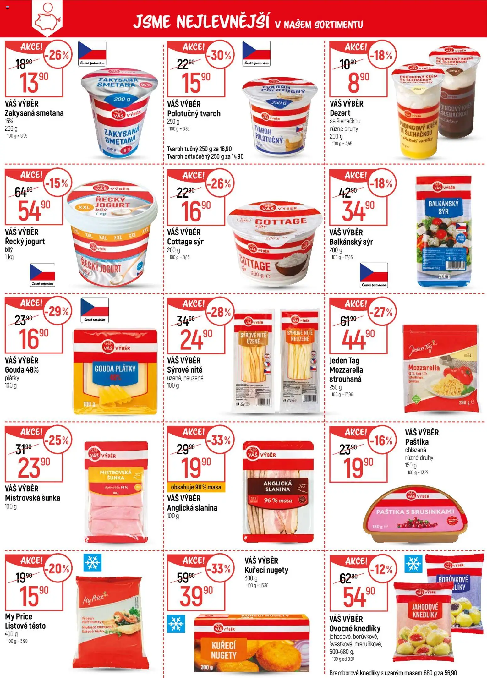 Globus leták - Chomutov od 02.01.2026 | Strana: 3 | Produkty: Řecký jogurt, Šunka, Listové těsto, Mozzarella