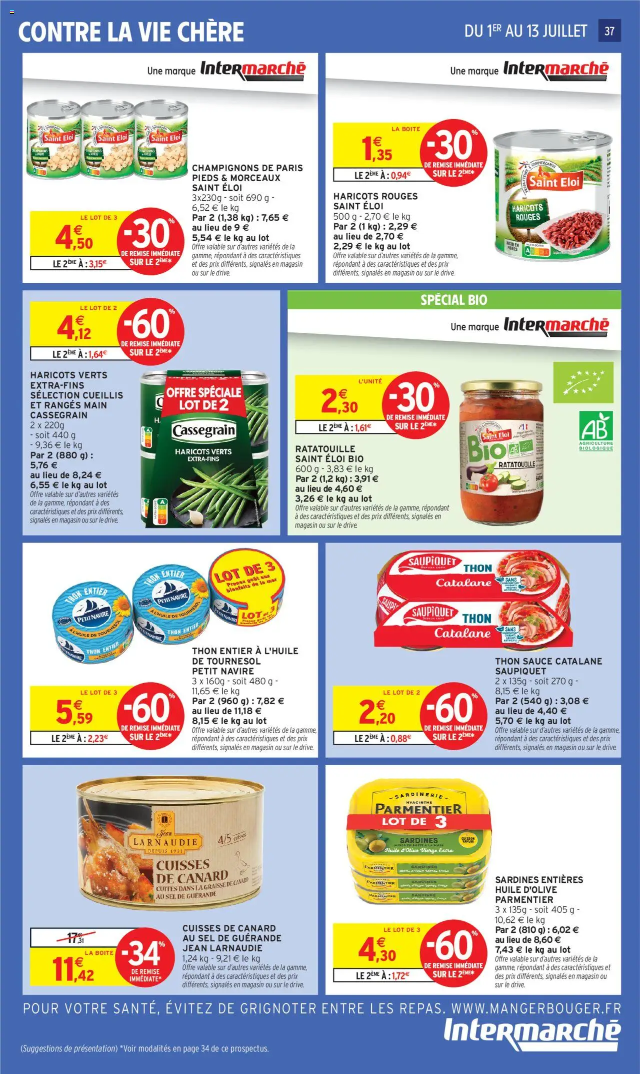  | Page: 39 | Produits: Huile D'olive, Haricots rouges, Cuisses de canard, Huile