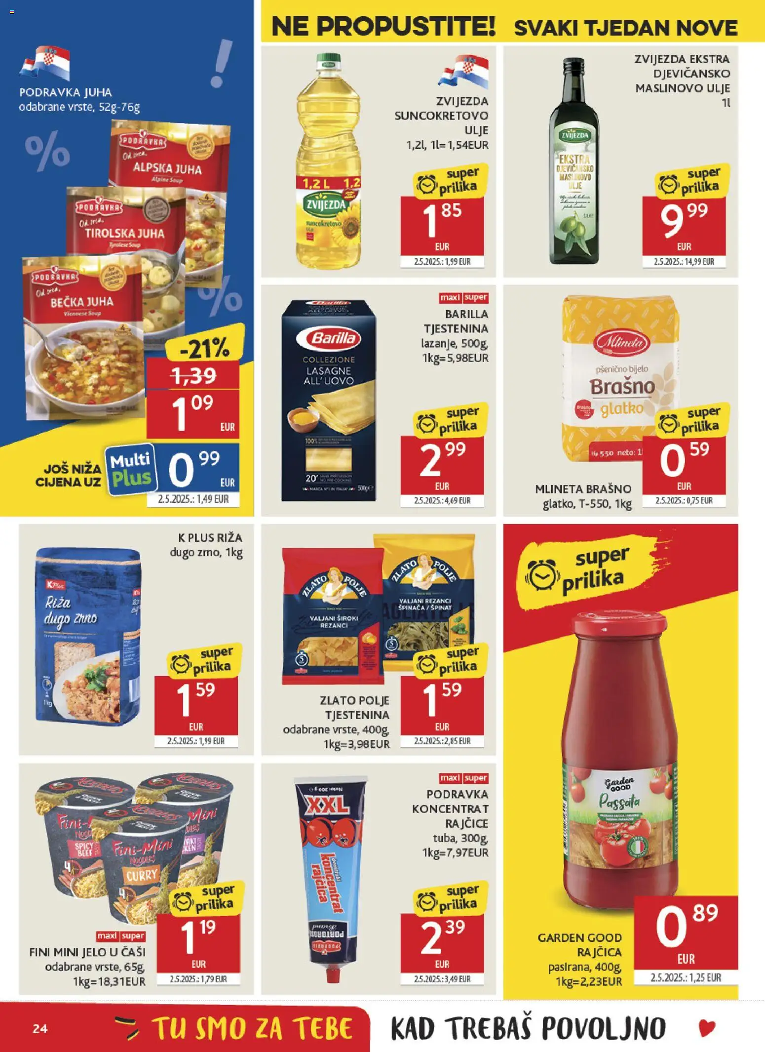 Konzum HR akciós ujság - amely érvényes a következő dátumtól: 04.02.2026 | Oldal: 24 | Termékek: Lasagne