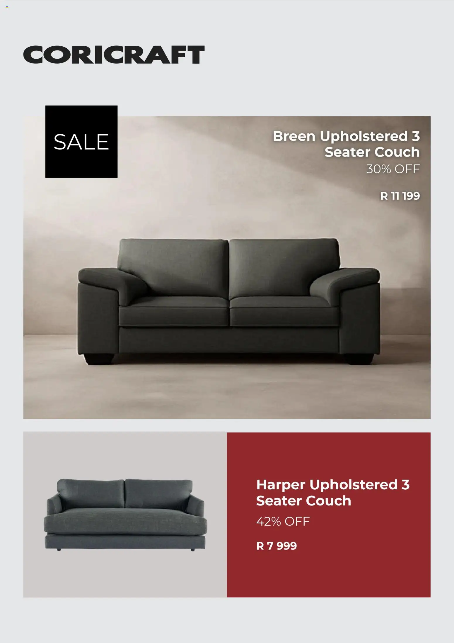 New Coricraft catalogue – valid from 01.01.2026 | Page: 3 | Products: Seater, Couch