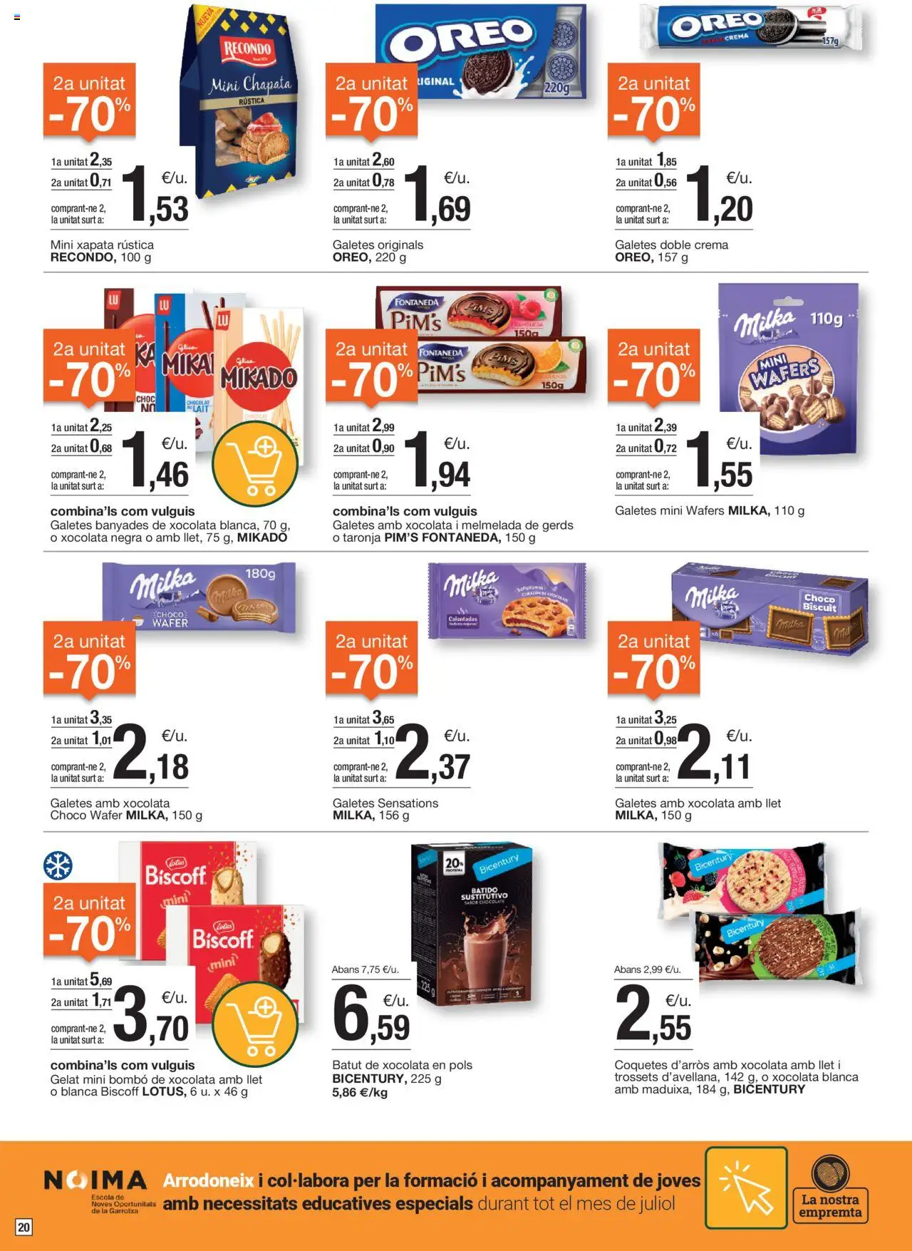Bonpreu folleto │ válido desde el 01.07.2025 | Página: 20 | Productos: Chocolate, Crema