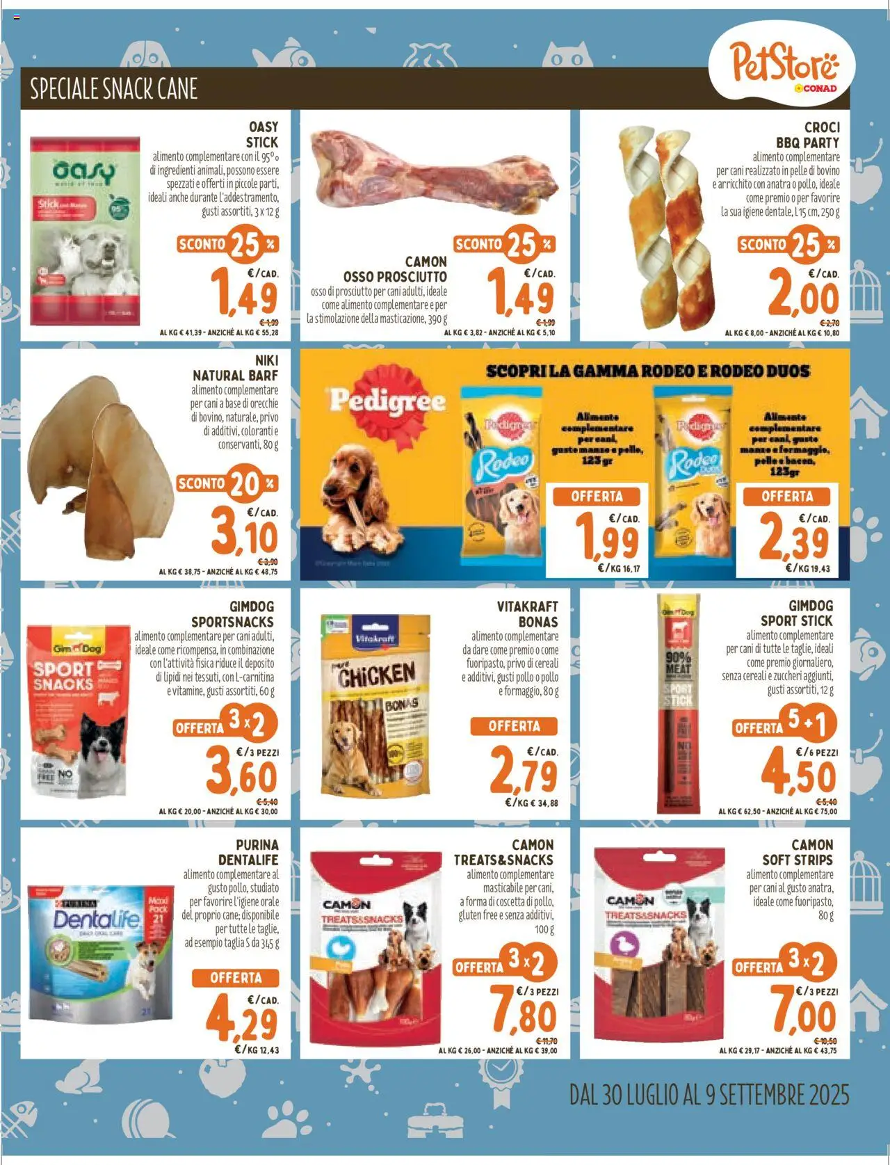 Volantino Conad del 30.07.2025 | Pagina: 7 | Prodotti: Pollo, Manzo, Cereali, Prosciutto