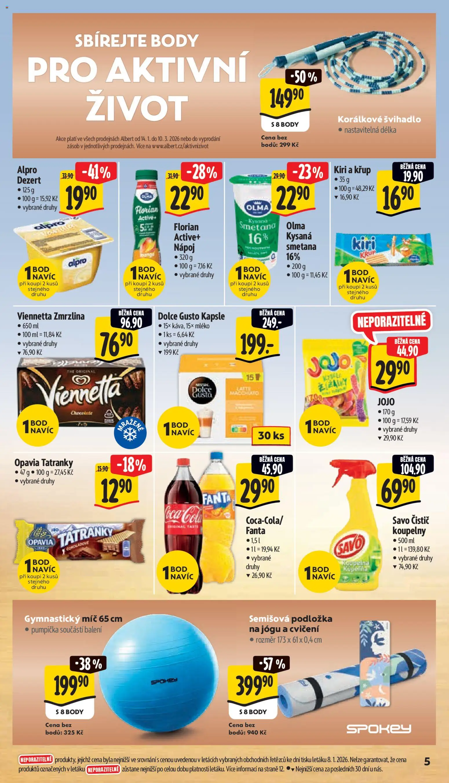 Albert leták - Supermarket od 14.01.2026 | Strana: 10 | Produkty: Viennetta, Zmrzlina, Dolce gusto kapsle, Švihadlo