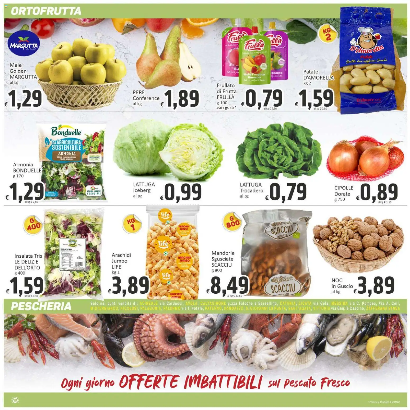 Volantino Paghi Poco del 23.03.2026 | Pagina: 10 | Prodotti: Insalata, Frutta, Noci, Arachidi