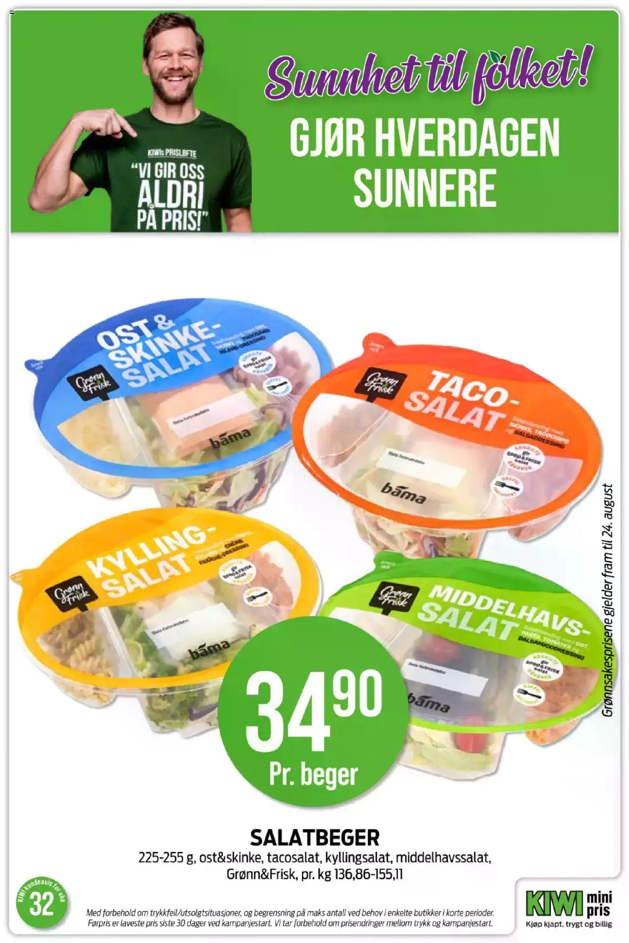  | Side: 20 | Produkter: Ost, Skinke, Tomater, Kiwi