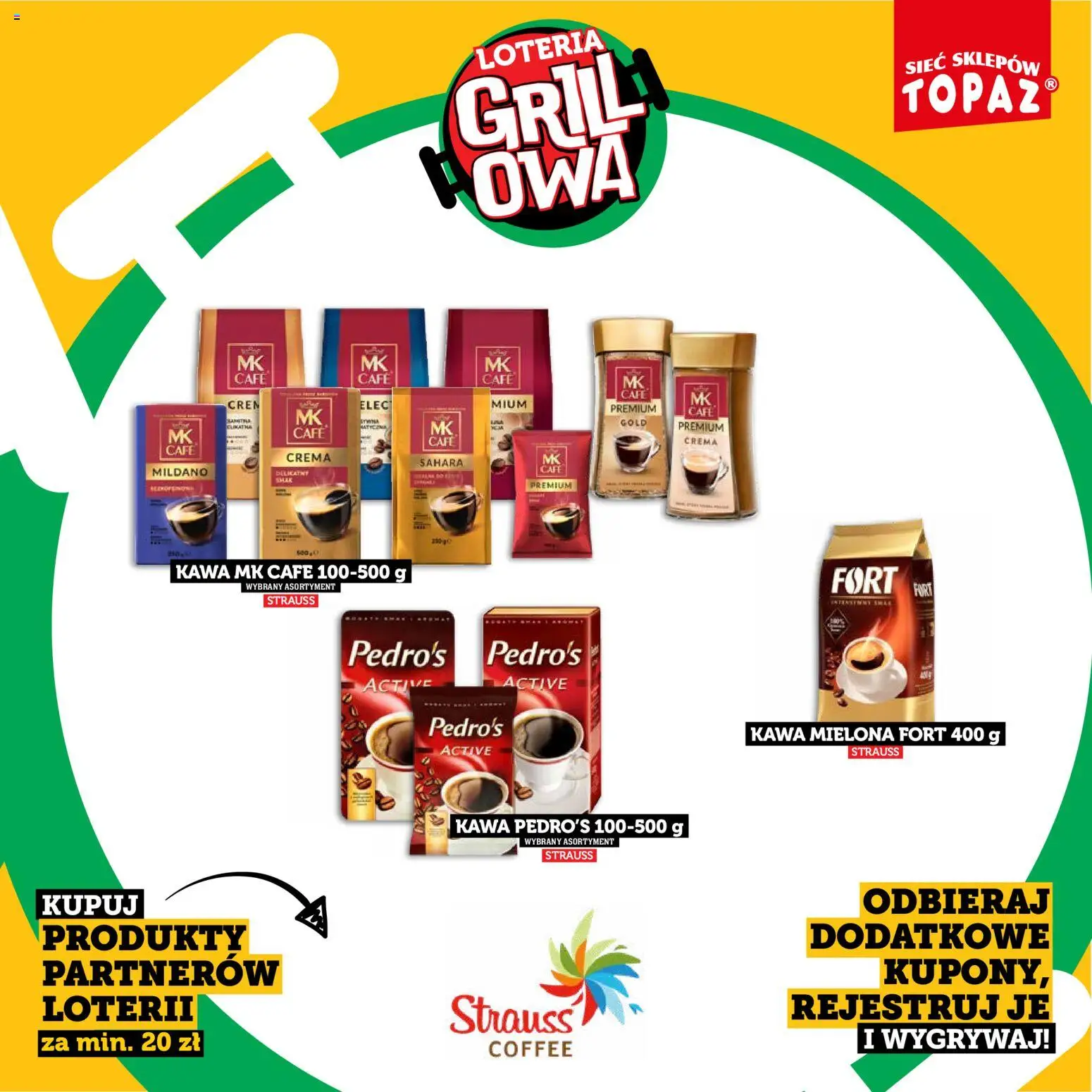 Topaz gazetka - Kupuj, Grilluj I Wygrywaj od 20.04.2026 | Strona: 69 | Produkty: Kawa