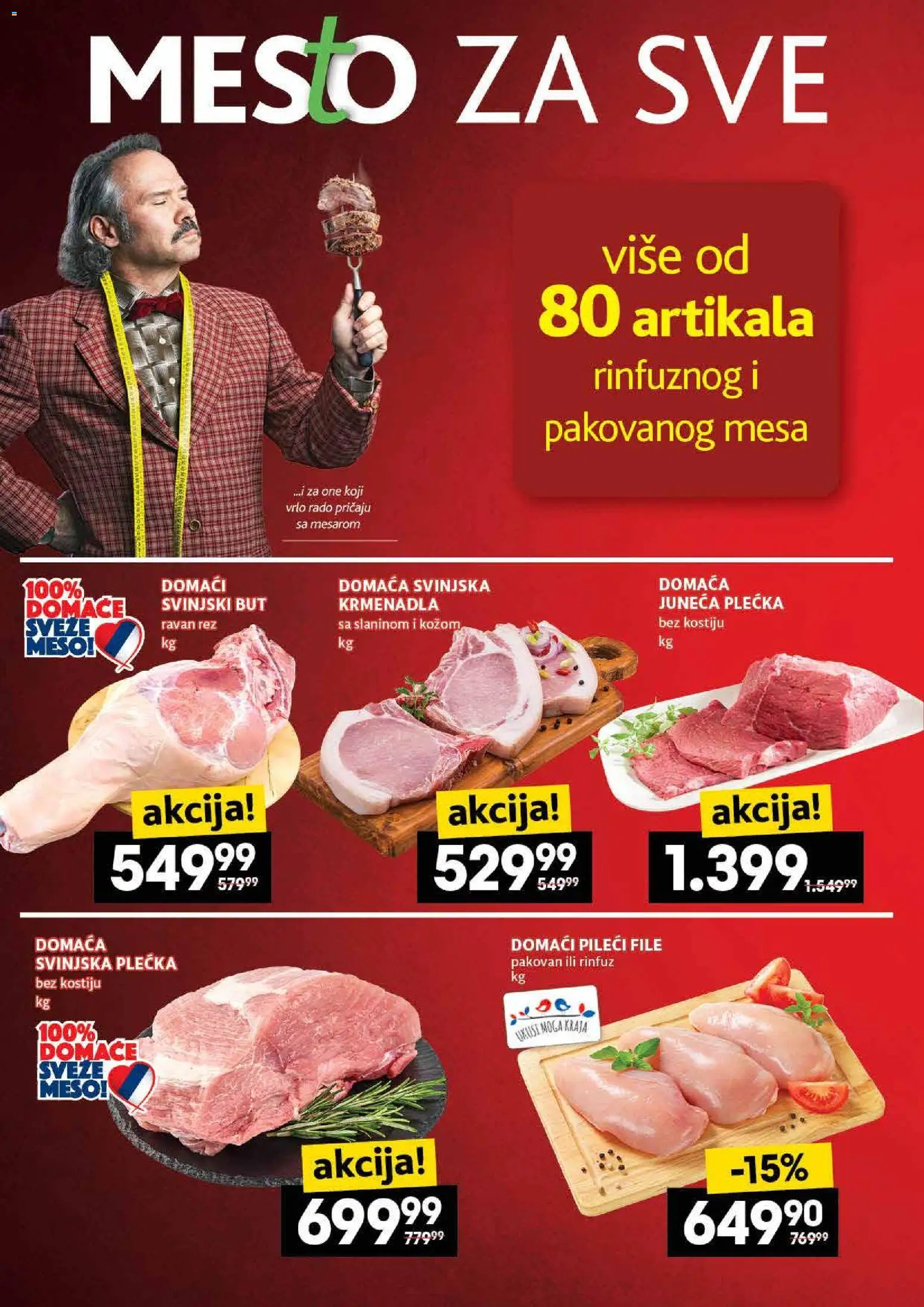 Idea katalog - važi od 13.11.2025 | Strana: 4 | Proizvode: Pileći file, Krmenadla, Svinjski but, Svinjska plećka