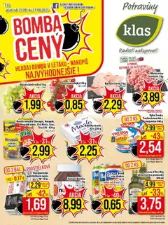 Klas leták - náhľad platný od 25.08.2025