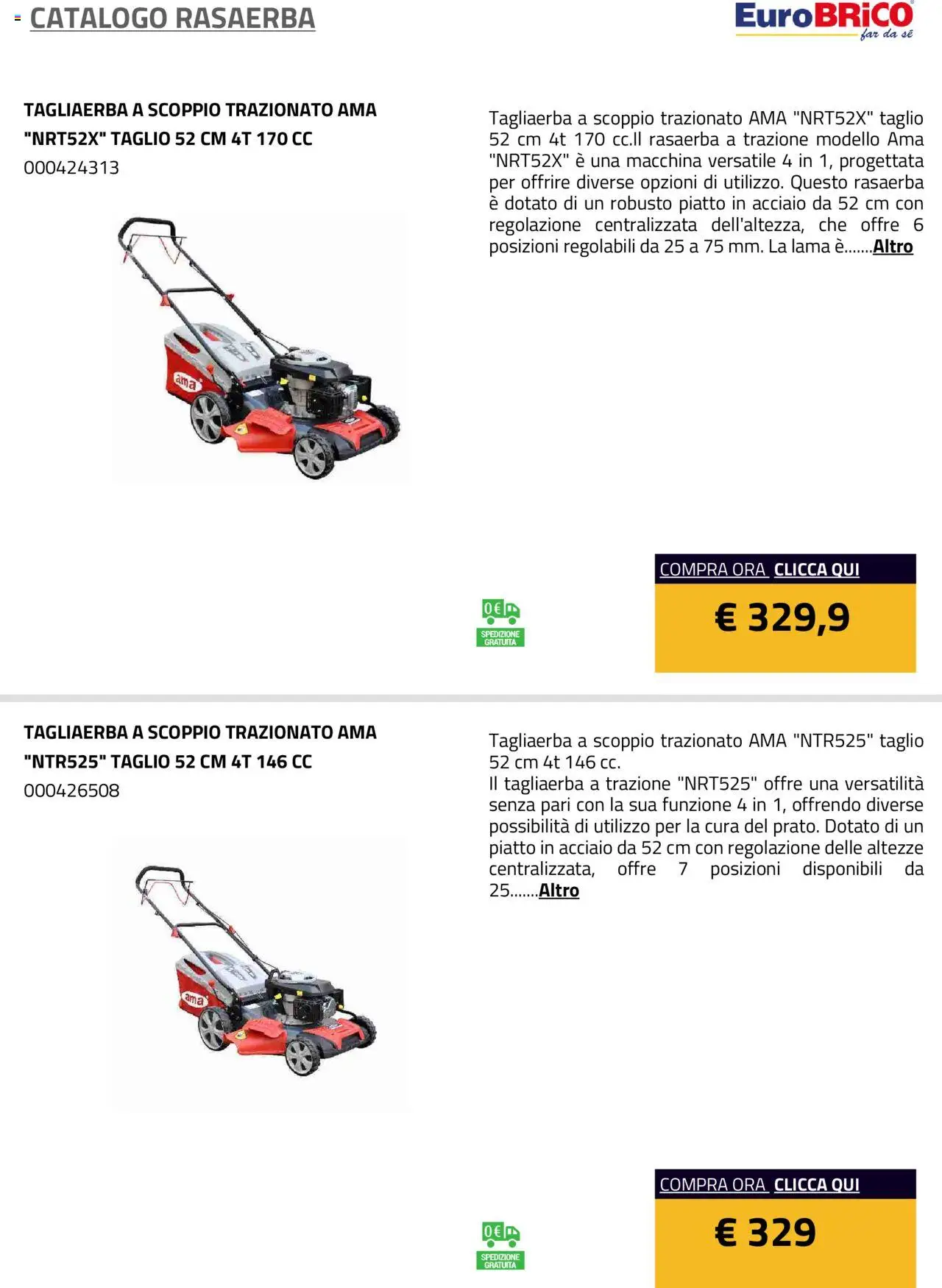 Volantino Eurobrico del 23.07.2025 | Pagina: 17 | Prodotti: Rasaerba, Piatto