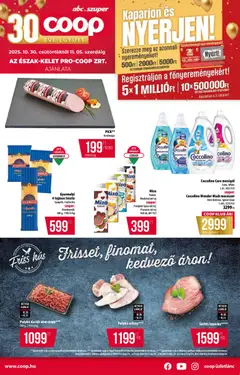 COOP - Újság Észak Kelet Pro-Coop Zrt - amely érvényes a következő dátumtól: 30.10.2025