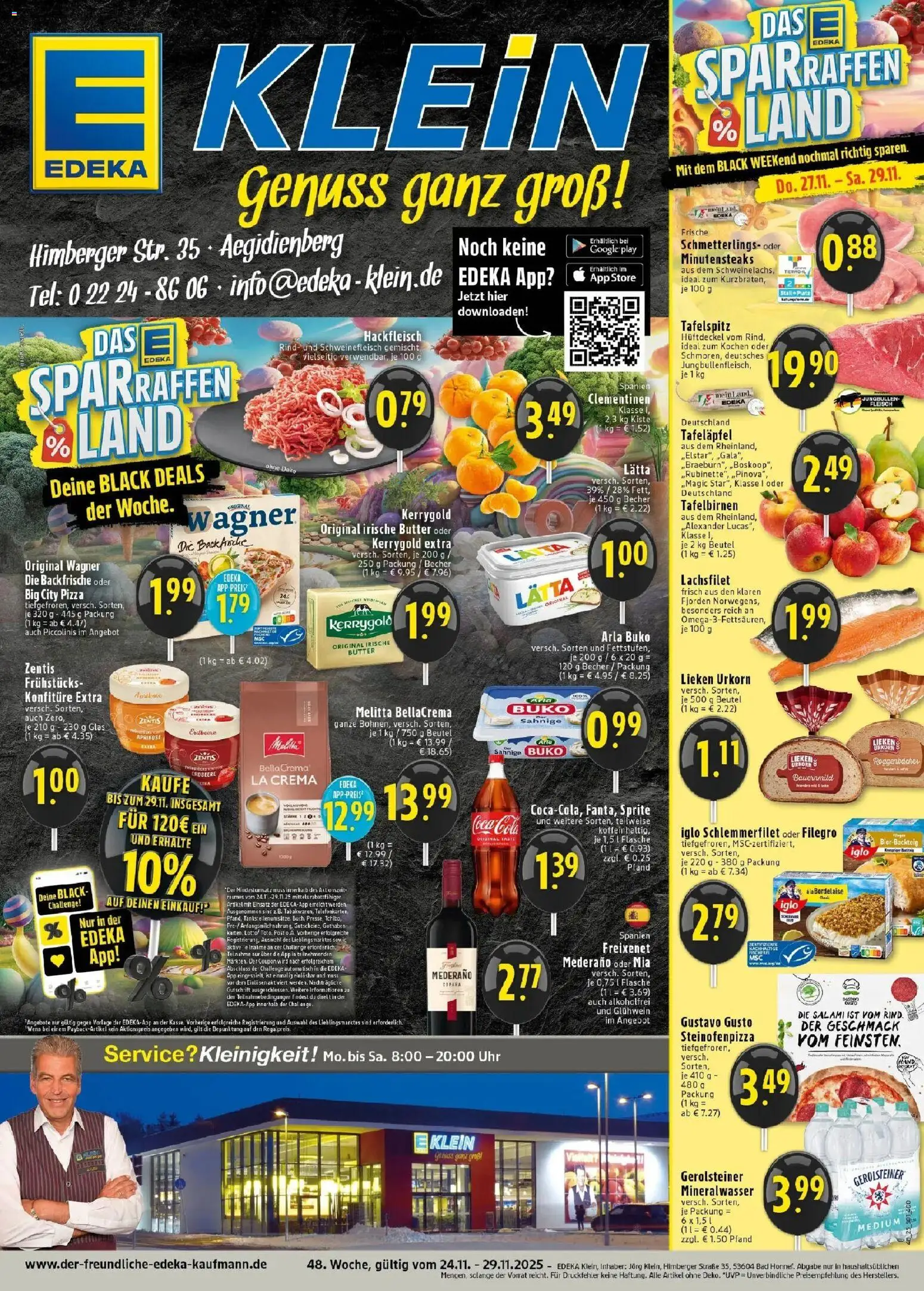 Edeka prospekt Bad Honnef	 – gültig ab 23.11.2025 | Seite: 1 | Produkte: Freixenet, Bad, Fleisch, Iglo schlemmerfilet