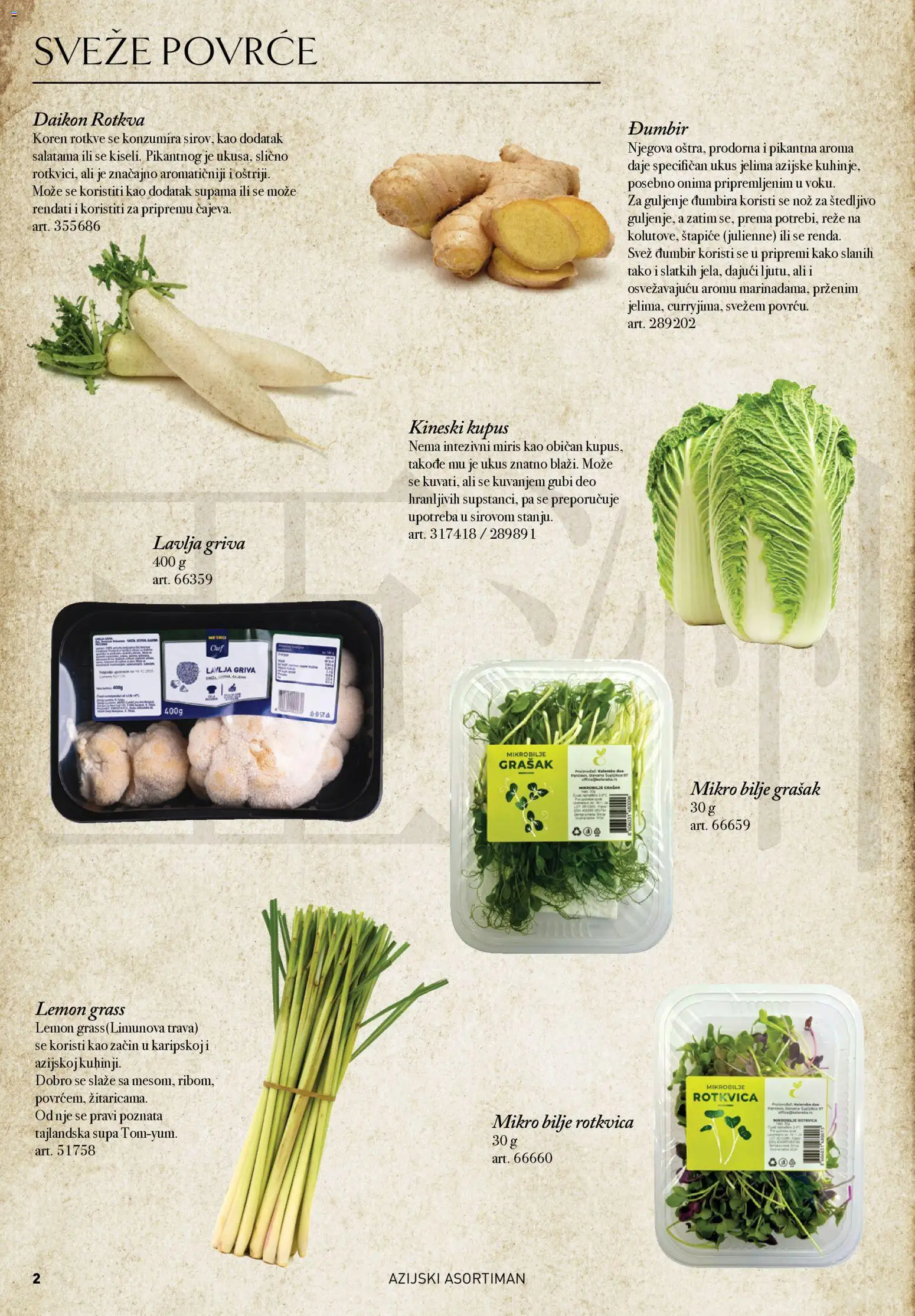Metro katalog - važi od 09.12.2025 | Strana: 2 | Proizvode: Grašak, Nož, Miris, Kupus