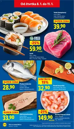 Náhled letáku Tuňák žlutoploutvý, cena za 100 g, steak, chlazený, baleno v ochranné atmosféře od 08.01.2026 | Strana: 10