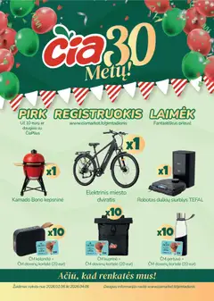 ČIA MARKET leidinys galioja nuo 20.01.2026 | Puslapis: 3 | Prekių: Robotas, Žaidimas, Kuprinė, Dulkių siurblys