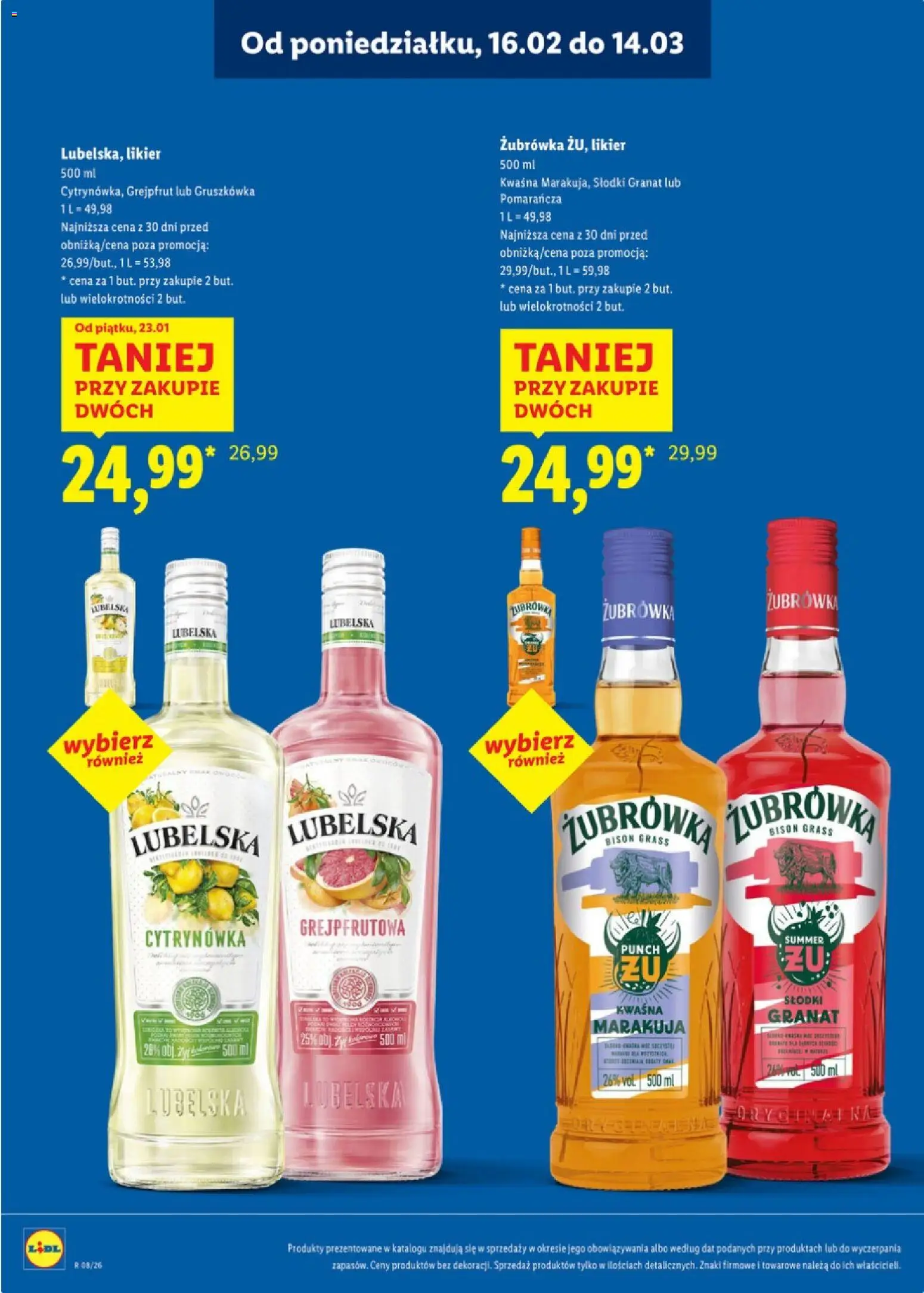 Lidl Polsko katalog - Alkoholi mocnych od 16.02.2026 | Strana: 21 | Produkty: Zubrowka, Marakuja