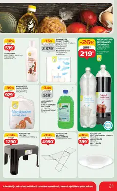 Auchan akciós ujság - amely érvényes a következő dátumtól: 24.07.2025 | Oldal: 21 | Termékek: Mandula, Folyékony szappan, Fellépő, Ruhaszárító