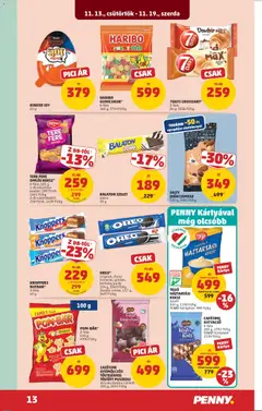 CAFÉTIME GYÜMÖLCSÖS TÖLTELÉKKEL TÖLTÖTT PUSZEDLI, étcsokoládéba mártott, 200 g, 2495 Ft/kg - amely érvényes a következő dátumtól: 13.11.2025 | Oldal: 17 | Termékek: Chips, Croissant, Diákcsemege, Gumicukor