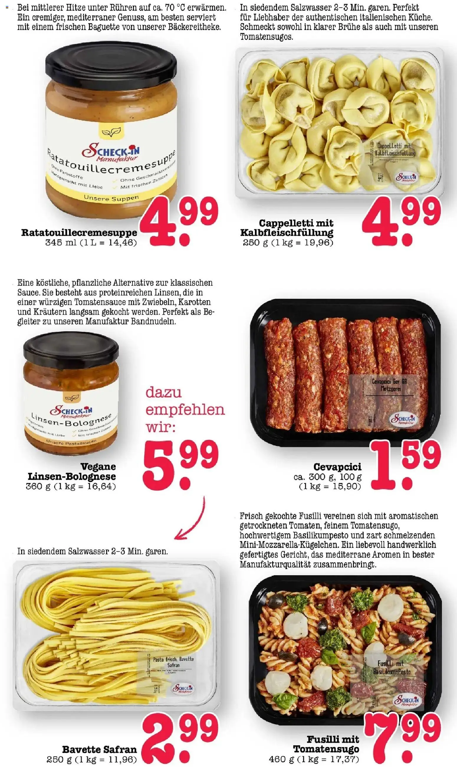 E center Prospekt Mainz-Weisenau	 – gültig ab 12.04.2026 | Seite: 9 | Produkte: Cevapcici, Baguette, Pasta