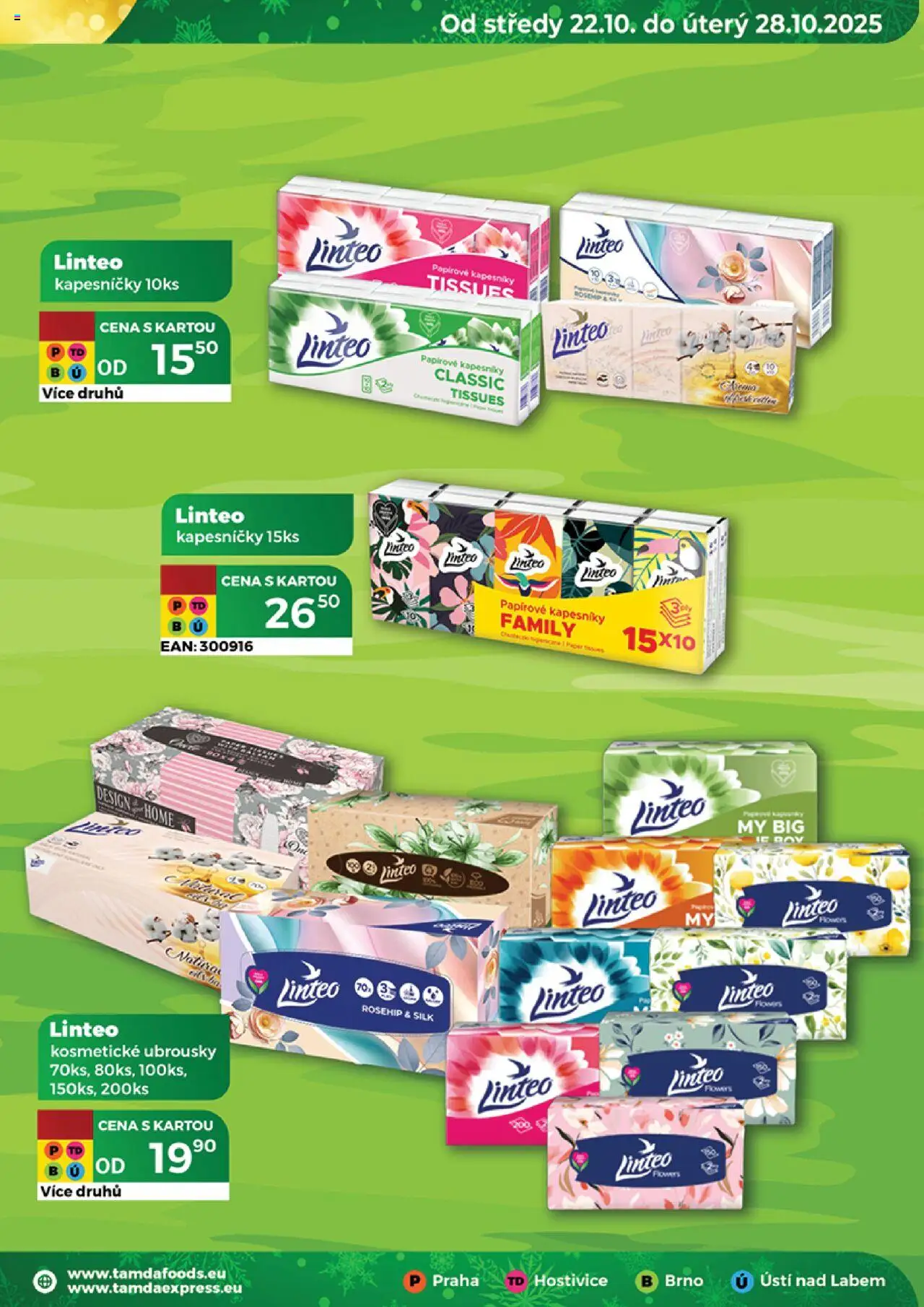 Tamda Foods leták od 22.10.2025 | Strana: 35 | Produkty: Papírové kapesníky, Ubrousky