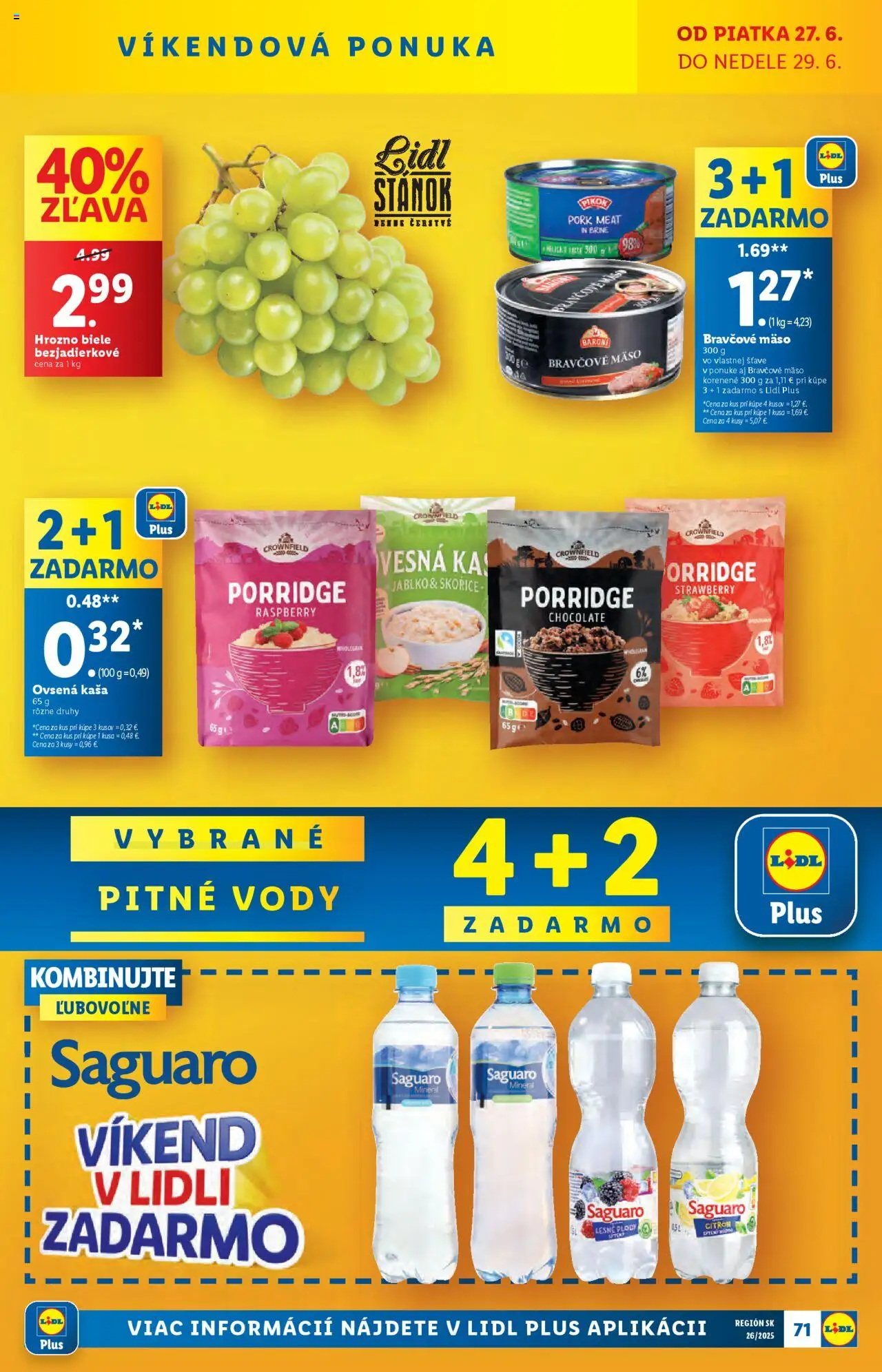 Lidl leták │ platný od 23.06.2025 | Strana: 87 | Produkty: Bravčové mäso, Hrozno