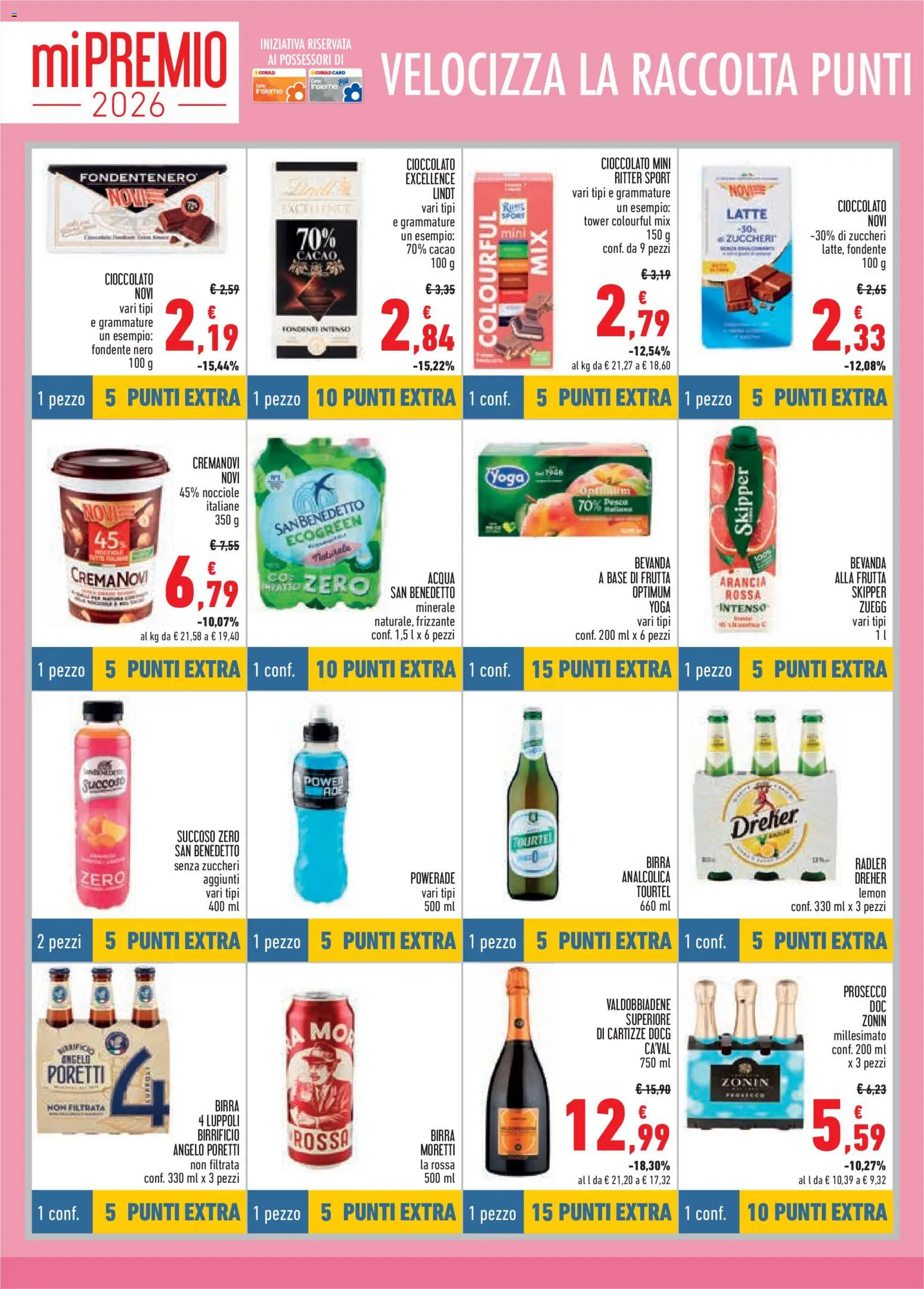 Volantino Conad del 26.02.2026 | Pagina: 14 | Prodotti: Acqua, Frutta, Nocciole, Arancia