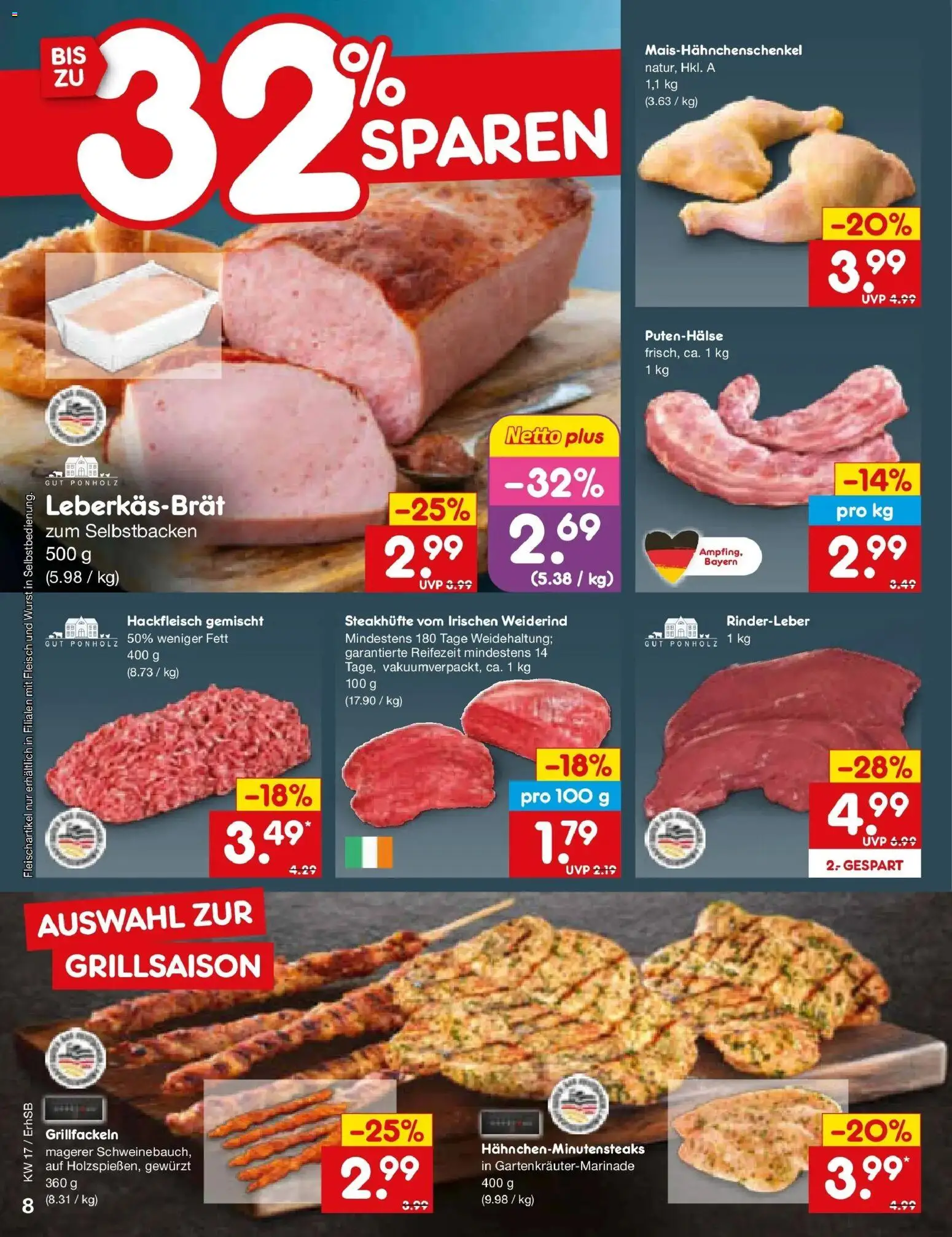 Netto Marken-Discount Prospekt München	 – gültig ab 20.04.2026 | Seite: 10 | Produkte: Wurst, Fleisch, Hackfleisch