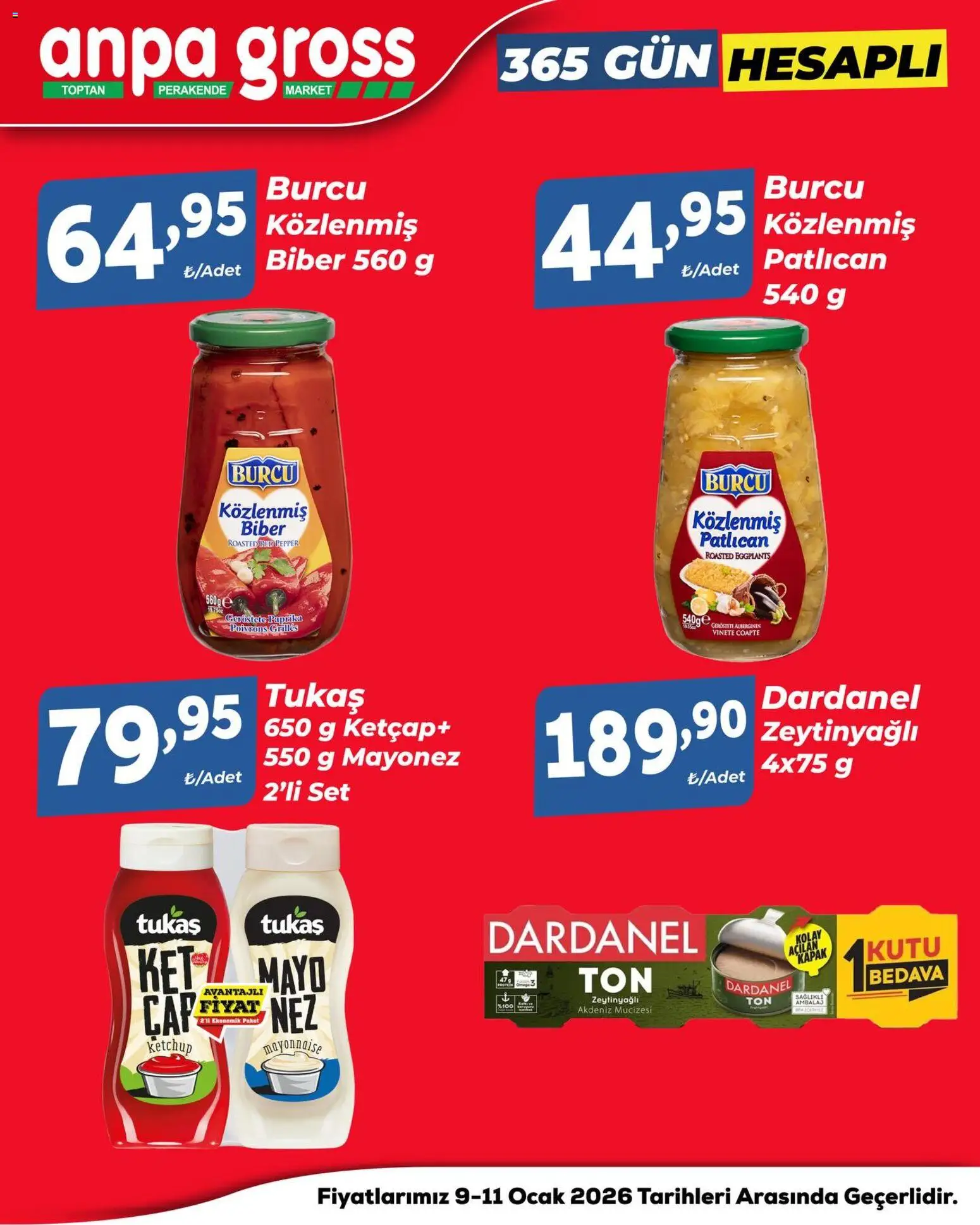 Anpa Gross Hafta Sonu Fırsatları - 09.01.2026 tarihinden itibaren geçerlidir | Sayfa: 9 | Ürünler: Kutu, Ketçap, Mayo, Patlıcan