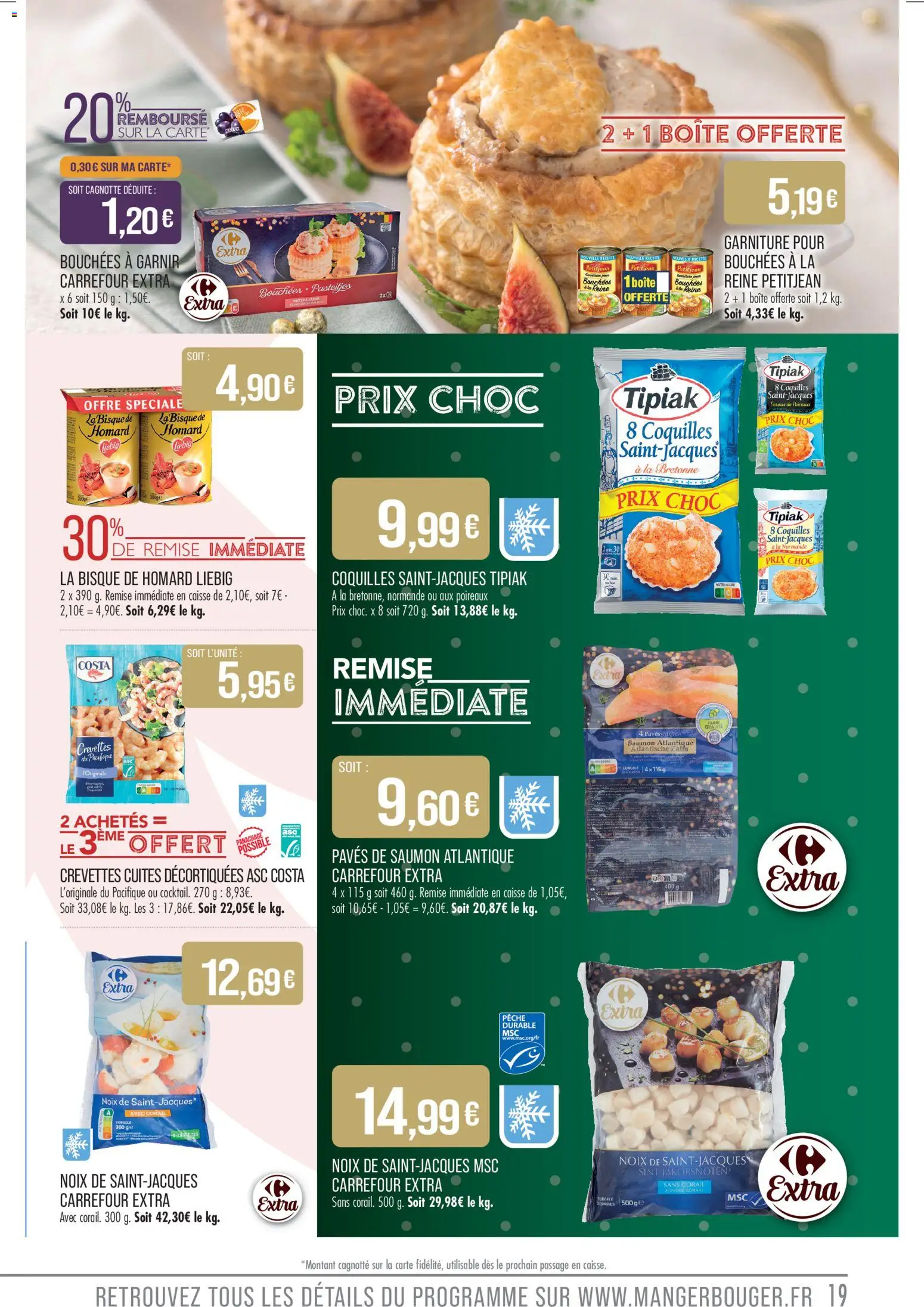 {H1} | Page: 19 | Produits: Pêche, Poireaux, Crevettes, Noix