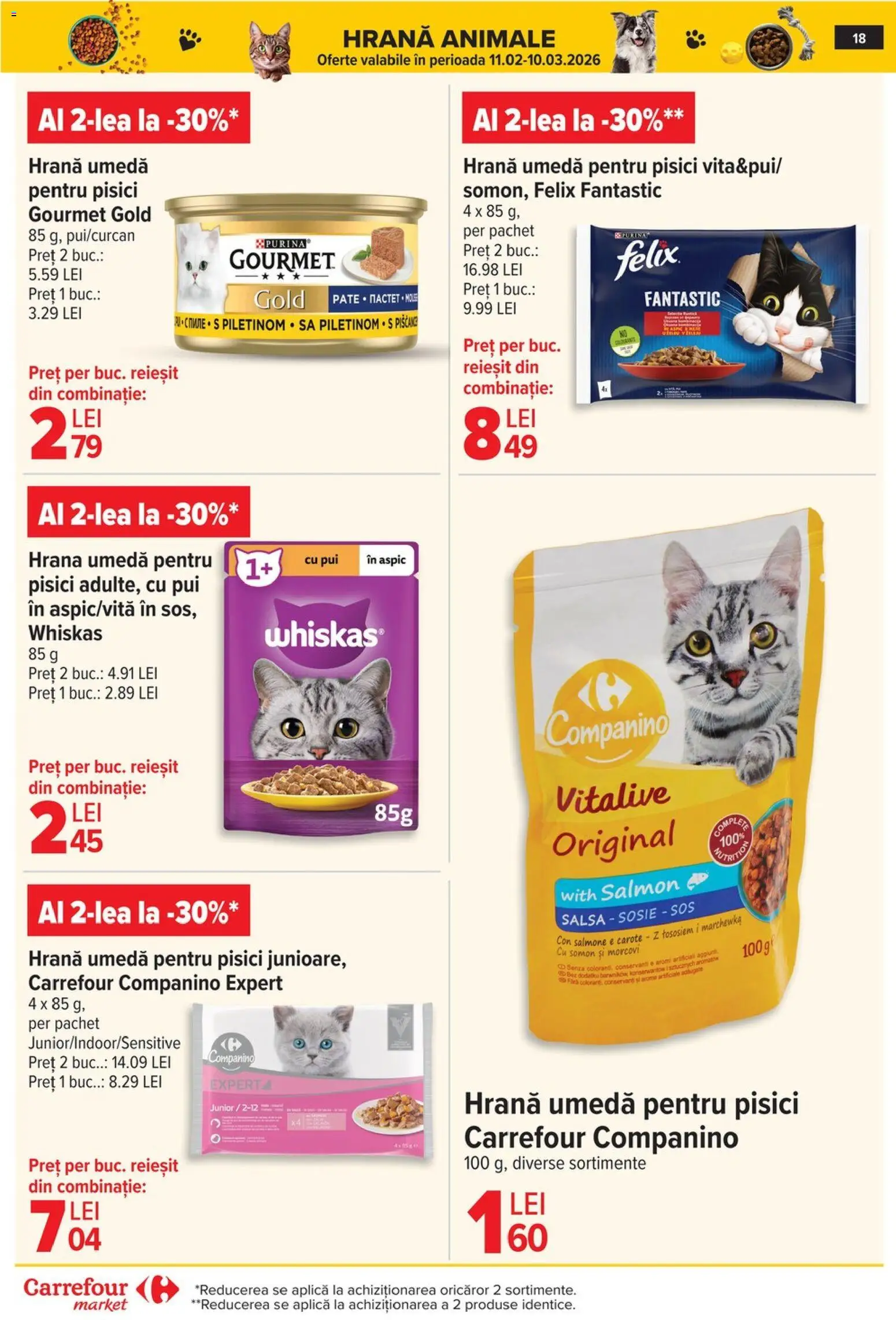 Noul catalog Carrefour – valabil de la 18.02.2026 | Pagină: 19 | Produse: Hacıyatmaz Kedi Oyuncağı, Morcovi, Sos