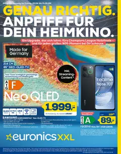 Euronics Prospekt 	 ab 25.04.2026 gültig